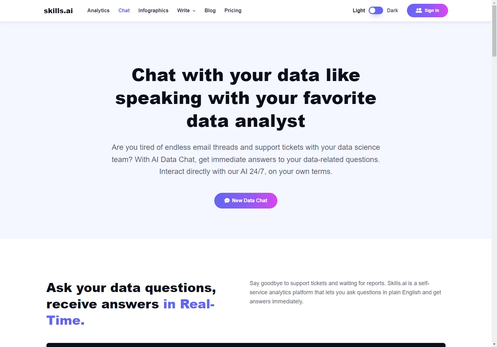 Skills.ai: AI-Powered Data Analytics for Instant Insights