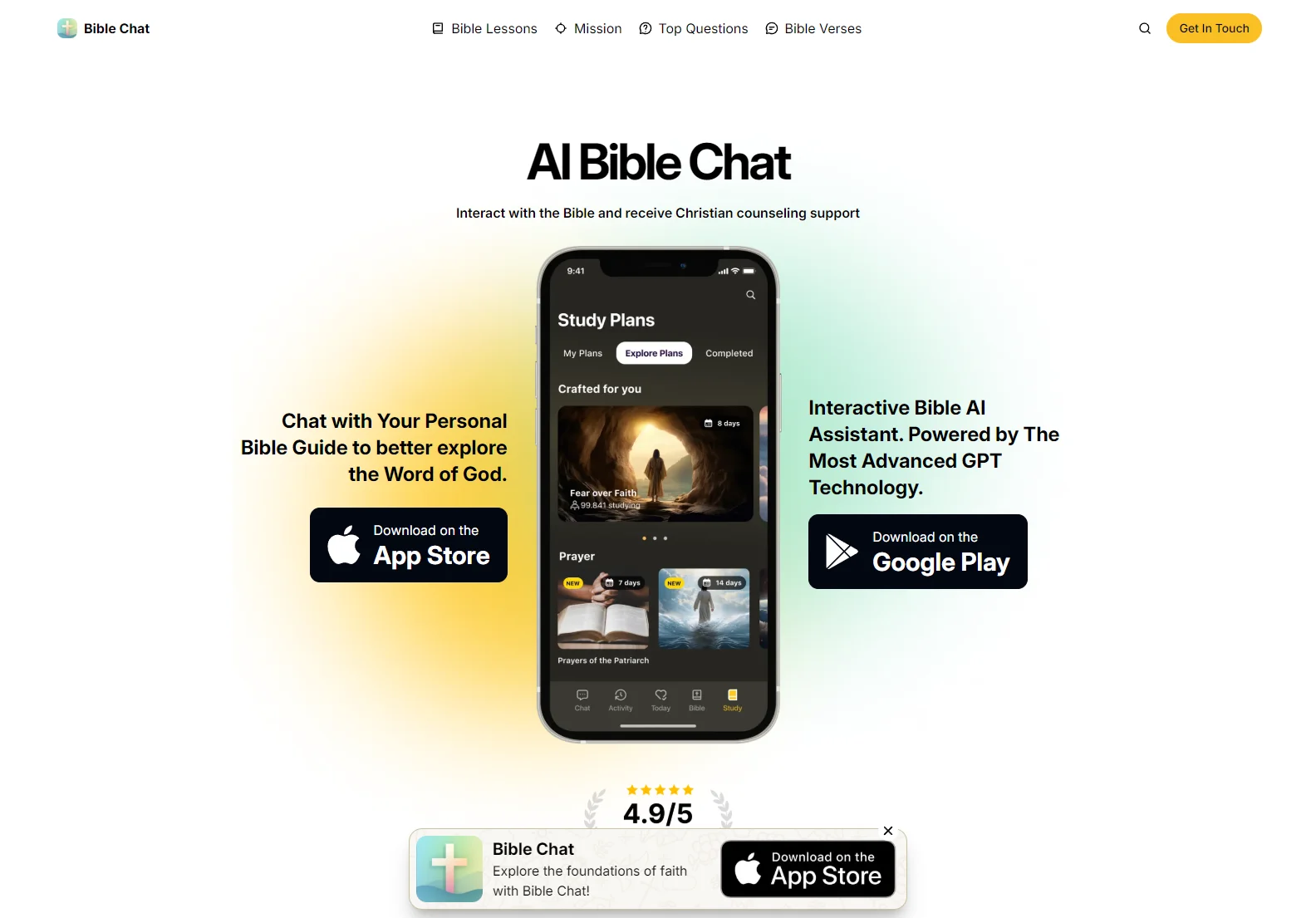 AI Bible Chat App: Interactive Bible Study and Christian Counseling