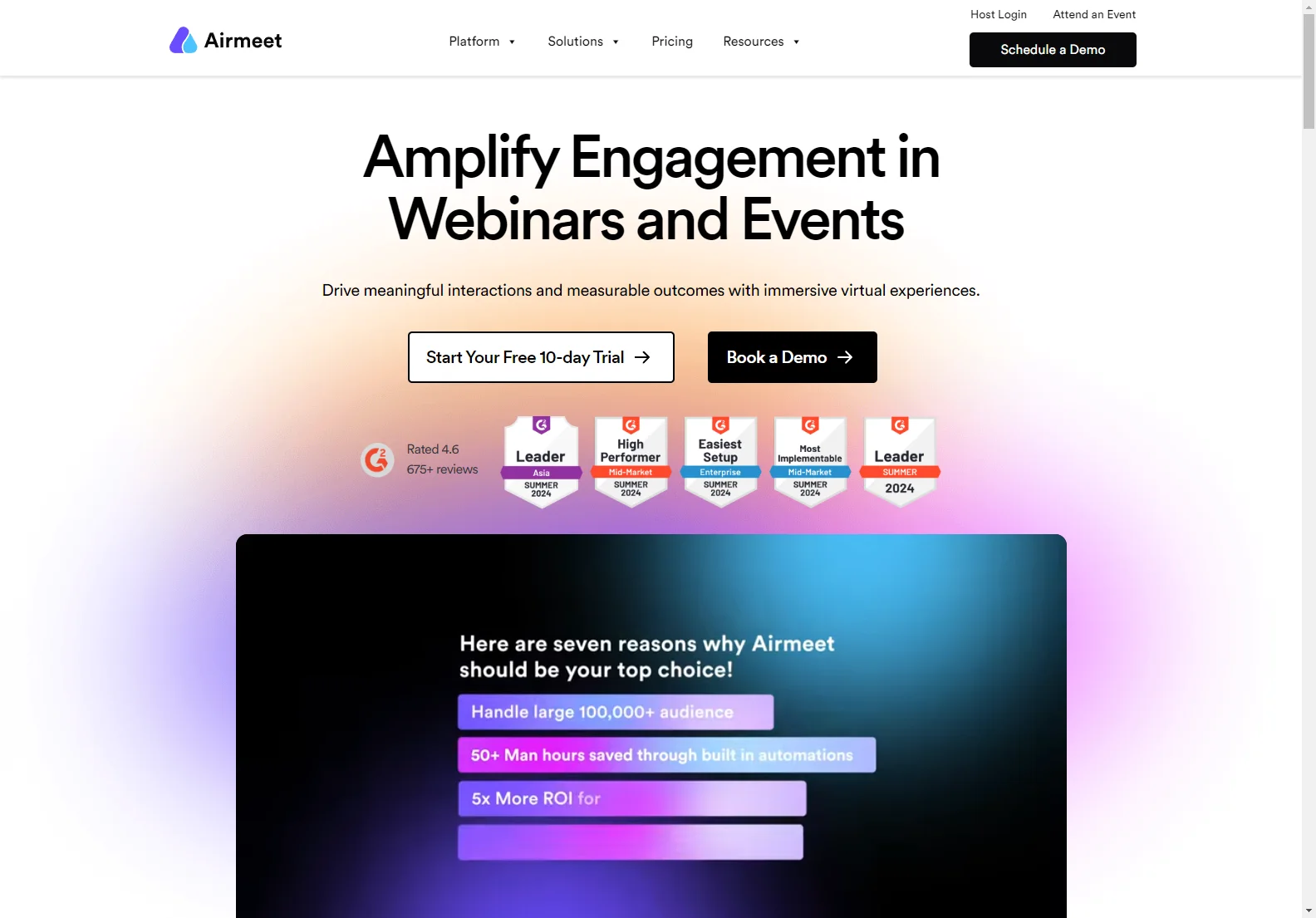 Airmeet: AI-Powered Webinar Platform for Enhanced Engagement and Measurable Results