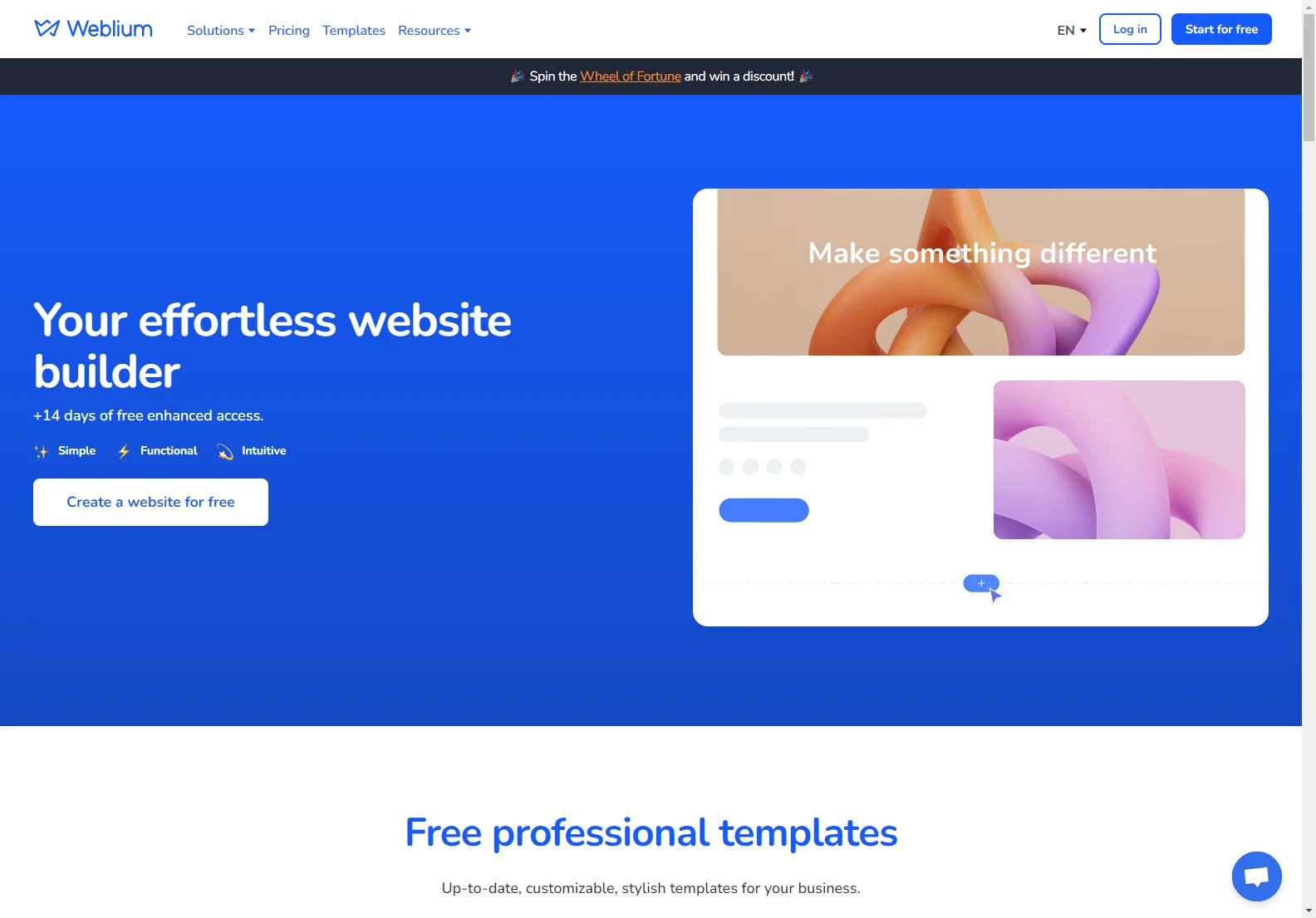 Weblium: AI-Powered Website Builder for Effortless Site Creation