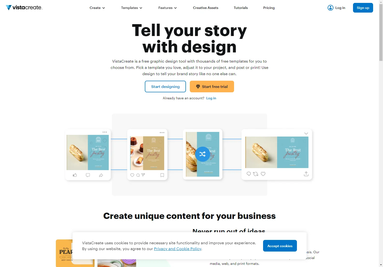 VistaCreate: Free Graphic Design Software with 100,000+ Templates