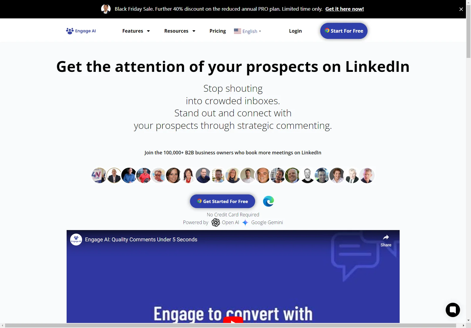 Engage AI: Generative AI for LinkedIn Engagement and Sales