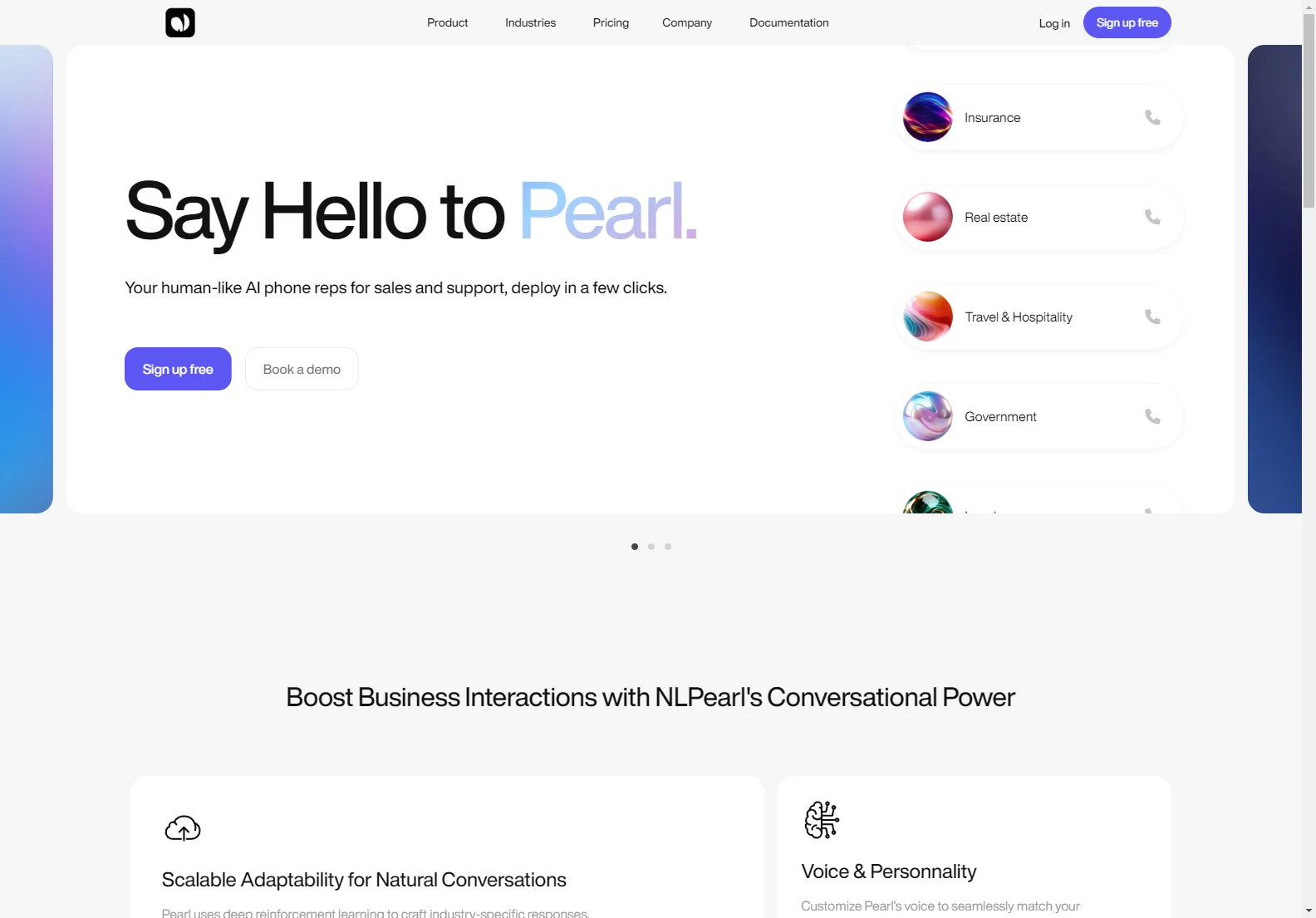 Meet Pearl: Your AI-Powered Phone Representative for Sales & Support