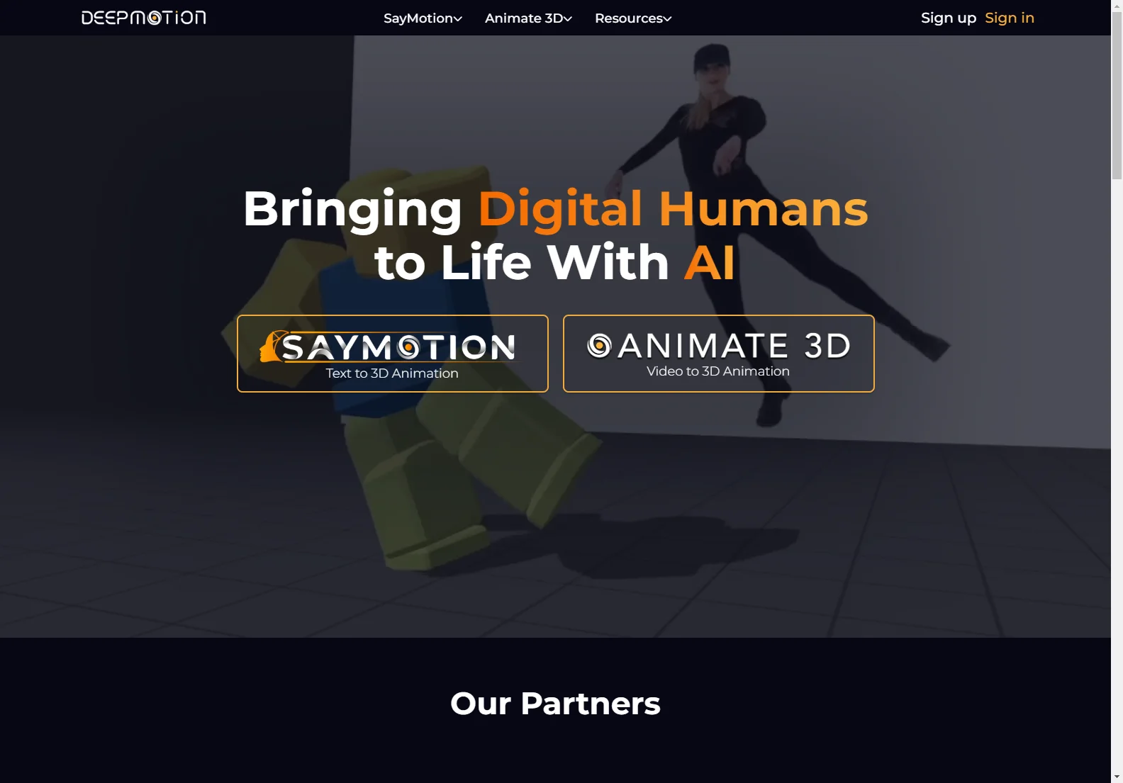 DeepMotion Animate 3D: AI-Powered 3D Animation for Film, Games, and More