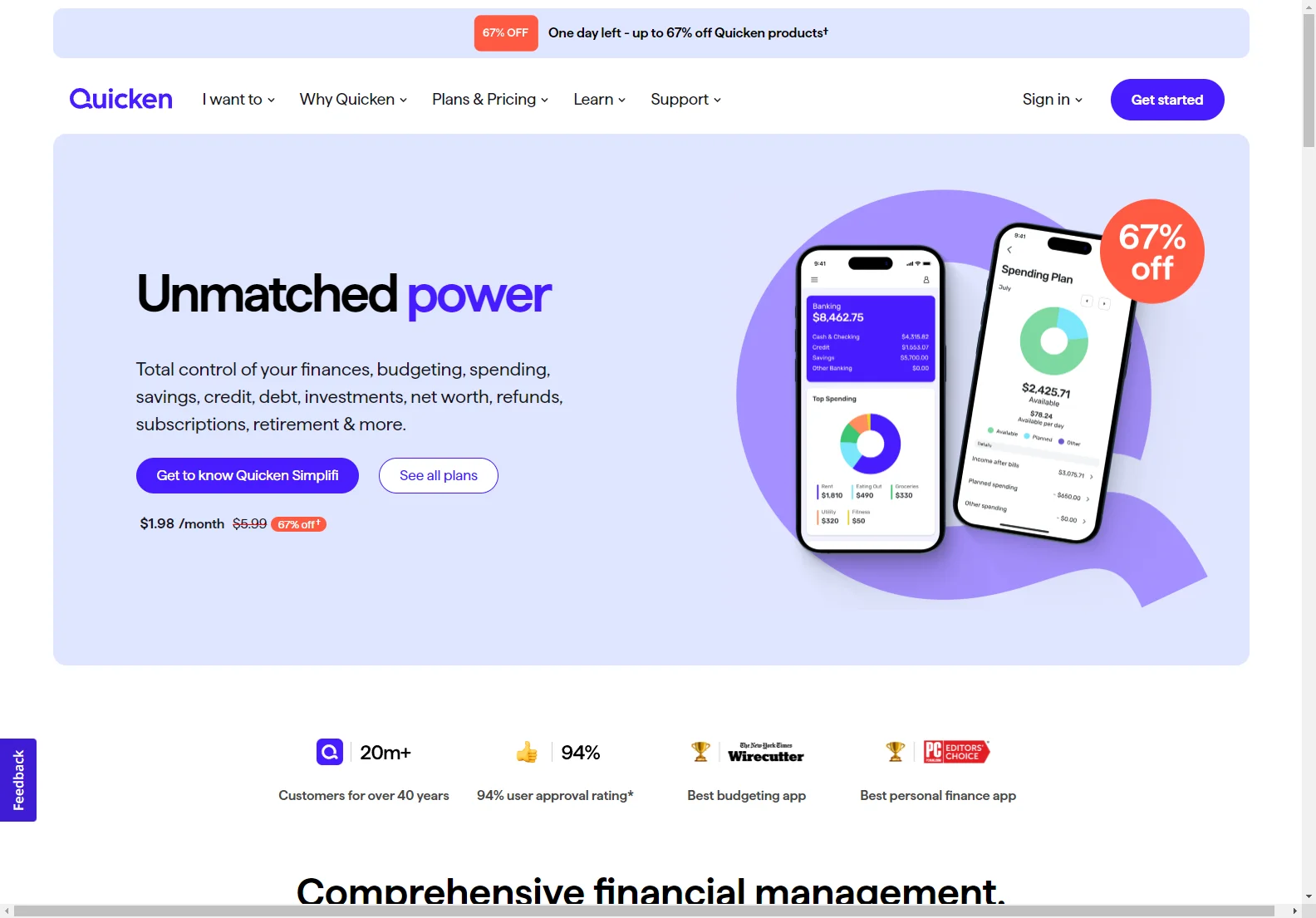 Quicken: Streamline Your Finances with Powerful Personal Finance Software