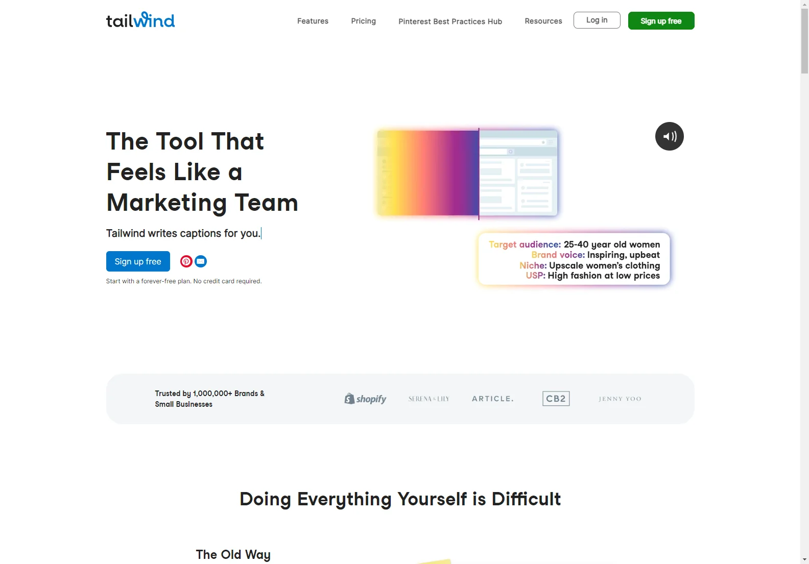 Tailwind: AI-Powered Social Media & Email Marketing