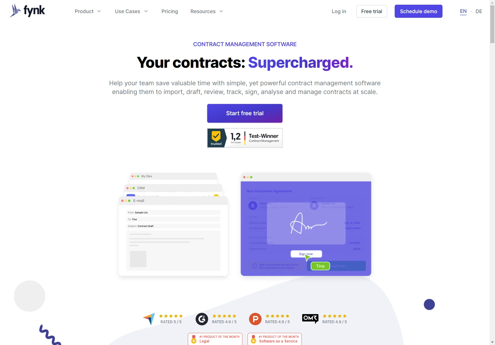 fynk: AI-Powered Contract Management Software for Streamlined Workflows