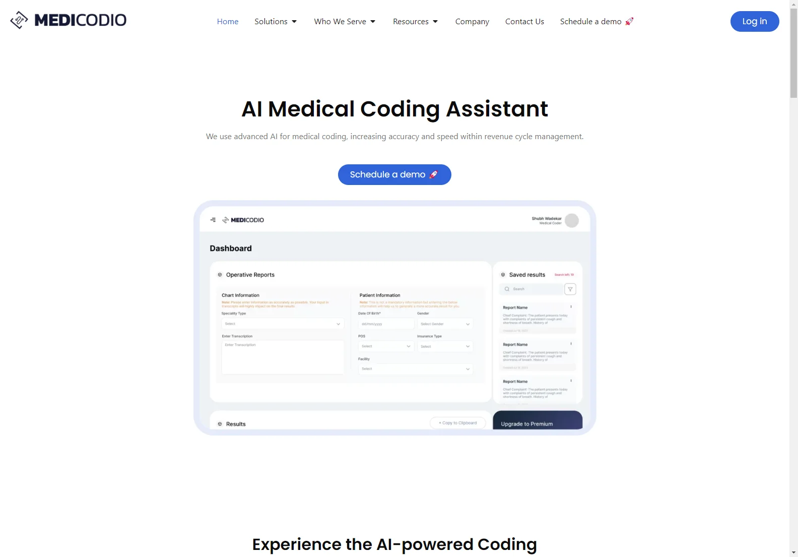 MediCodio: AI-Powered Medical Coding Assistant for Faster, More Accurate Billing