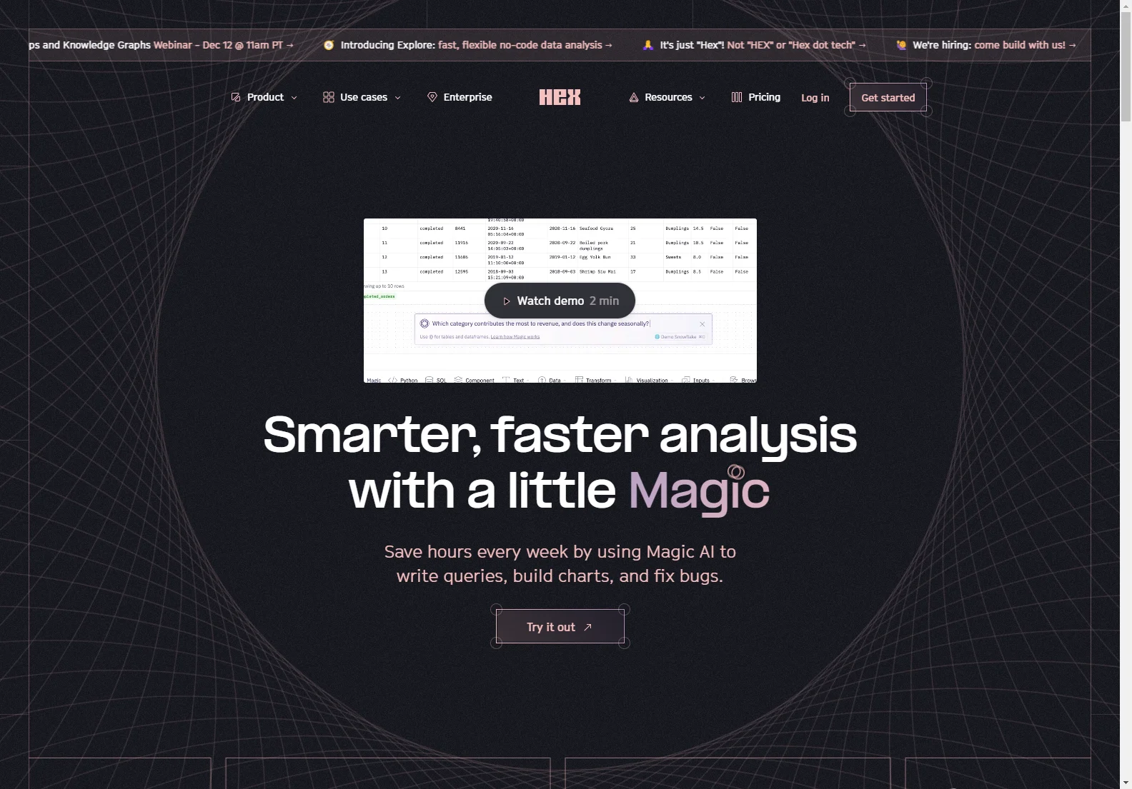 Hex Magic: AI-Powered Data Analysis for Faster, Smarter Insights