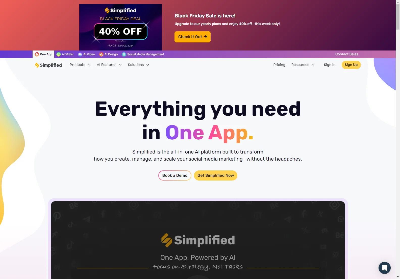 Simplified: All-in-One AI Platform for Streamlined Social Media Marketing