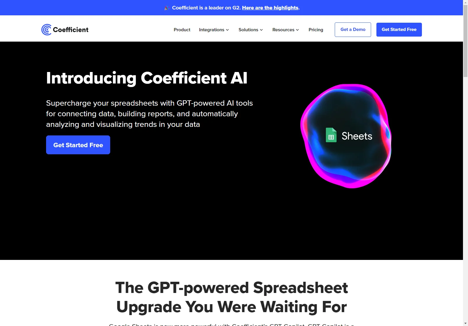 Coefficient GPT Copilot: AI-Powered Google Sheets Extension for Enhanced Data Analysis