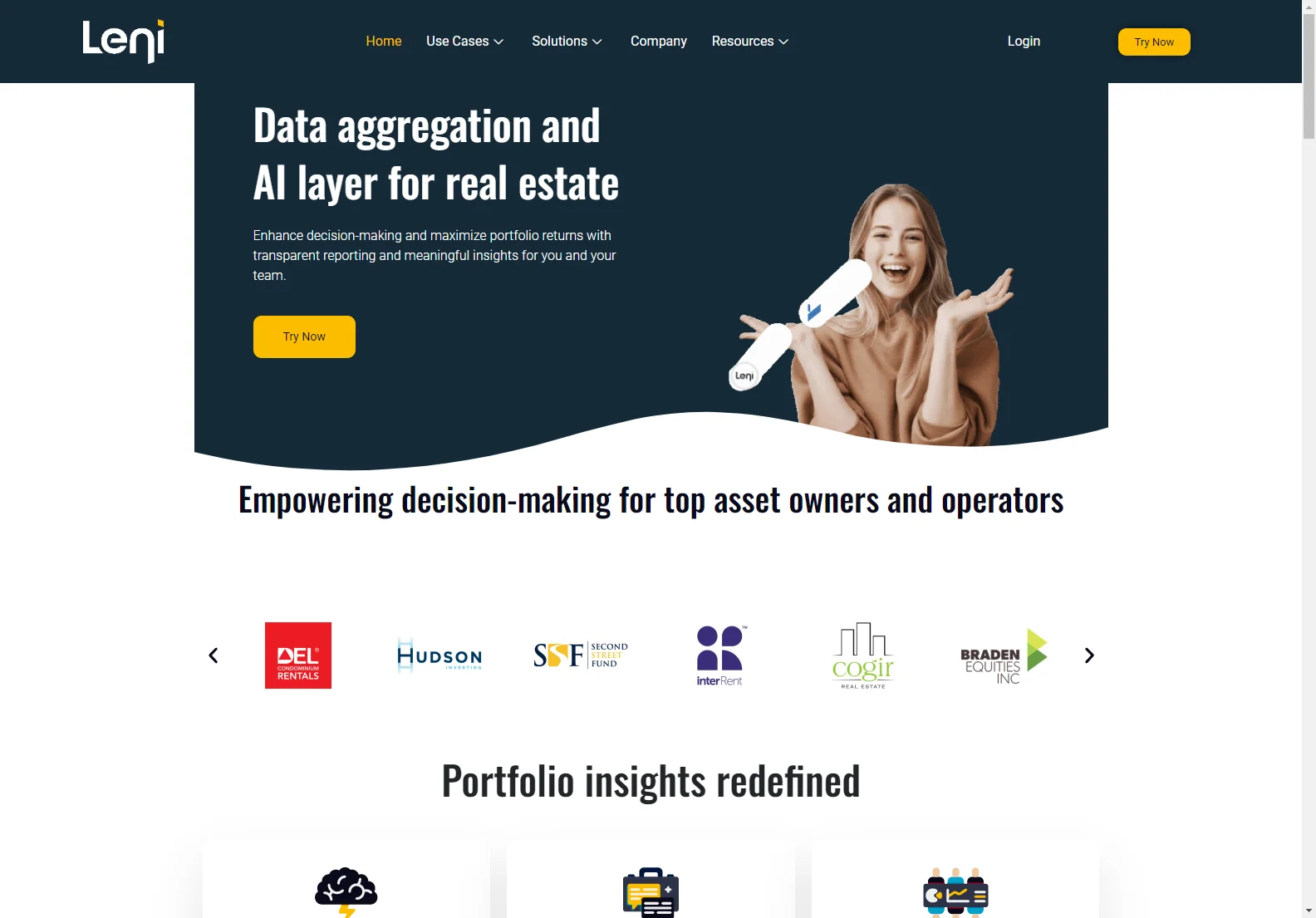 Leni: AI-Powered Real Estate Platform for Enhanced Portfolio Management