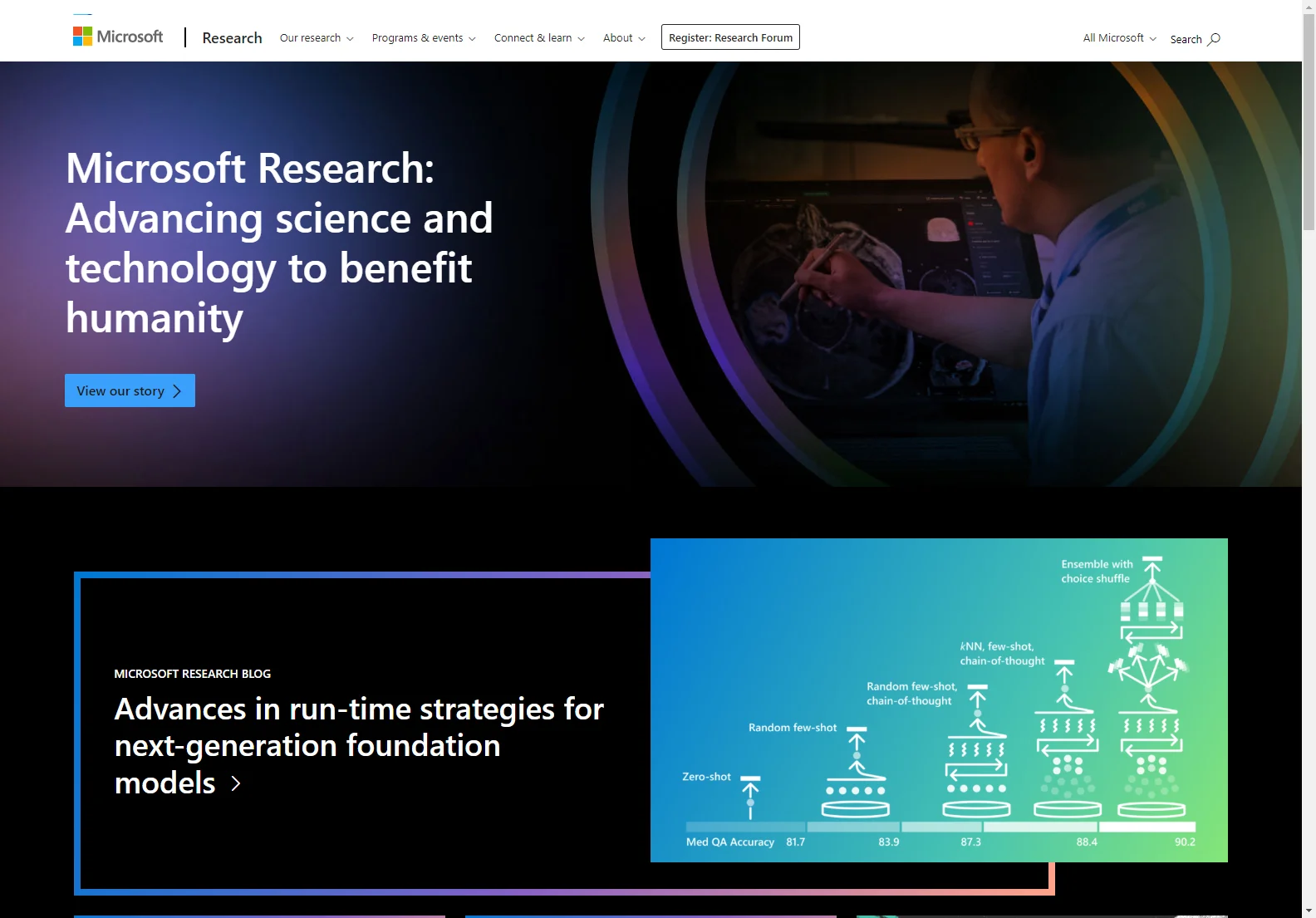 Microsoft Research: Advancing AI and Computer Science for a Better Future