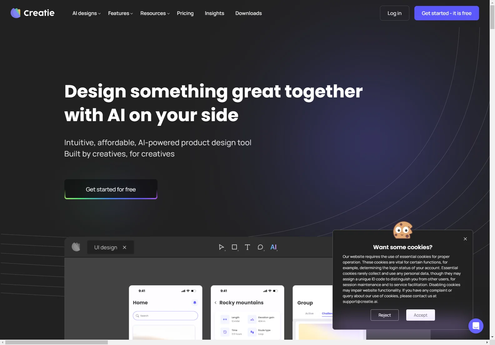 Creatie: AI-Powered Product Design Software for Creatives