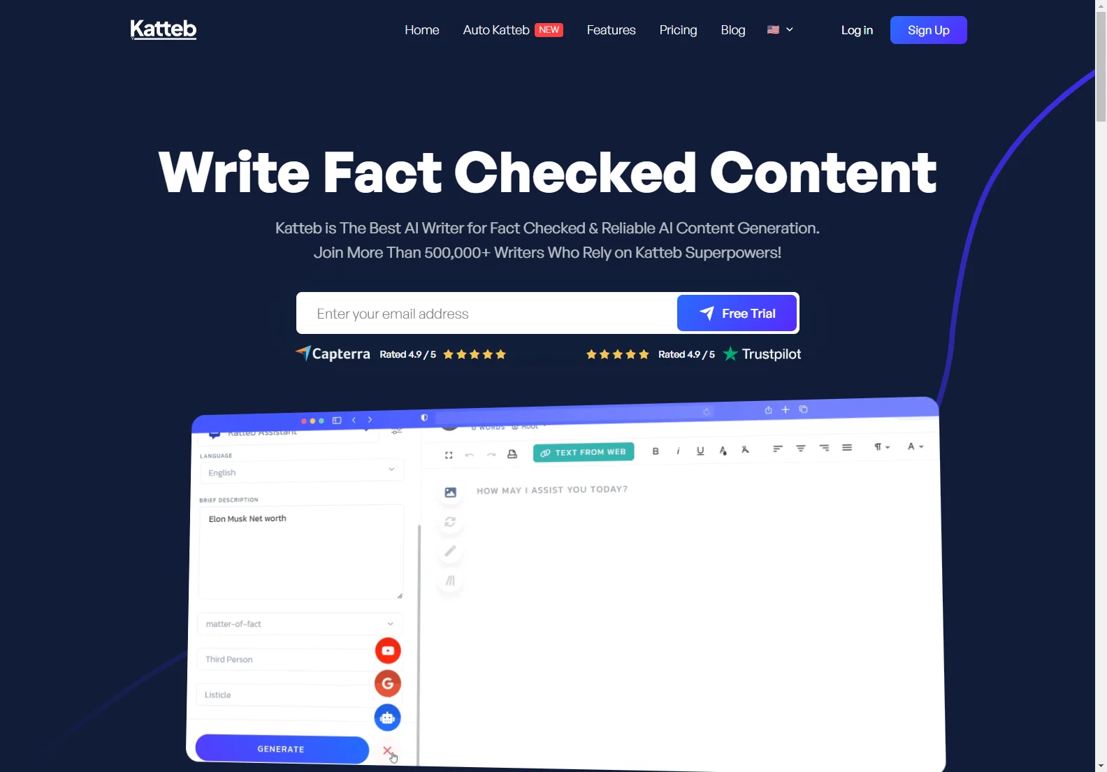 Katteb: AI-Powered Fact-Checked Content Generator