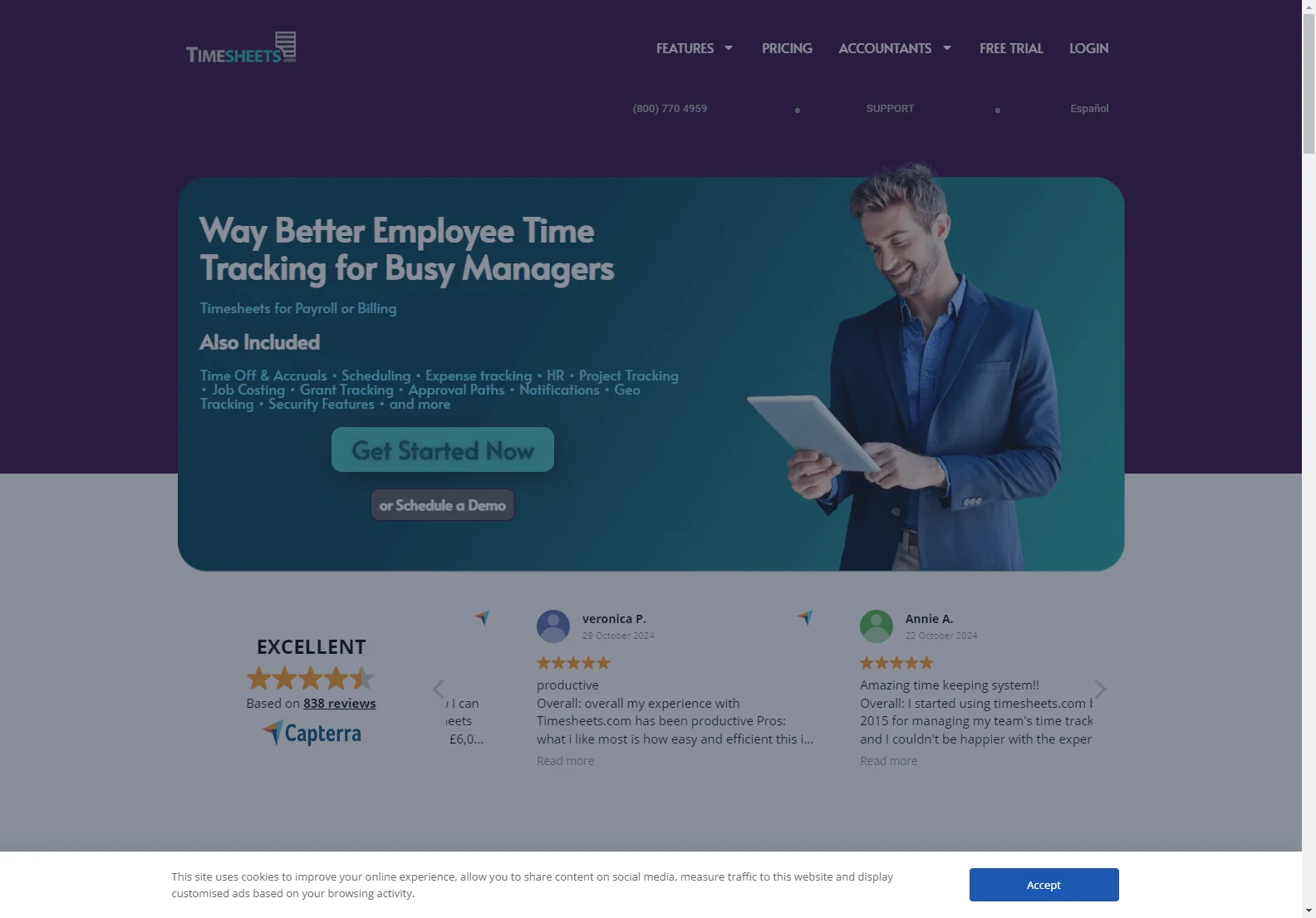 Employee Time Tracking Software: Streamline Payroll & HR with Timesheets.com