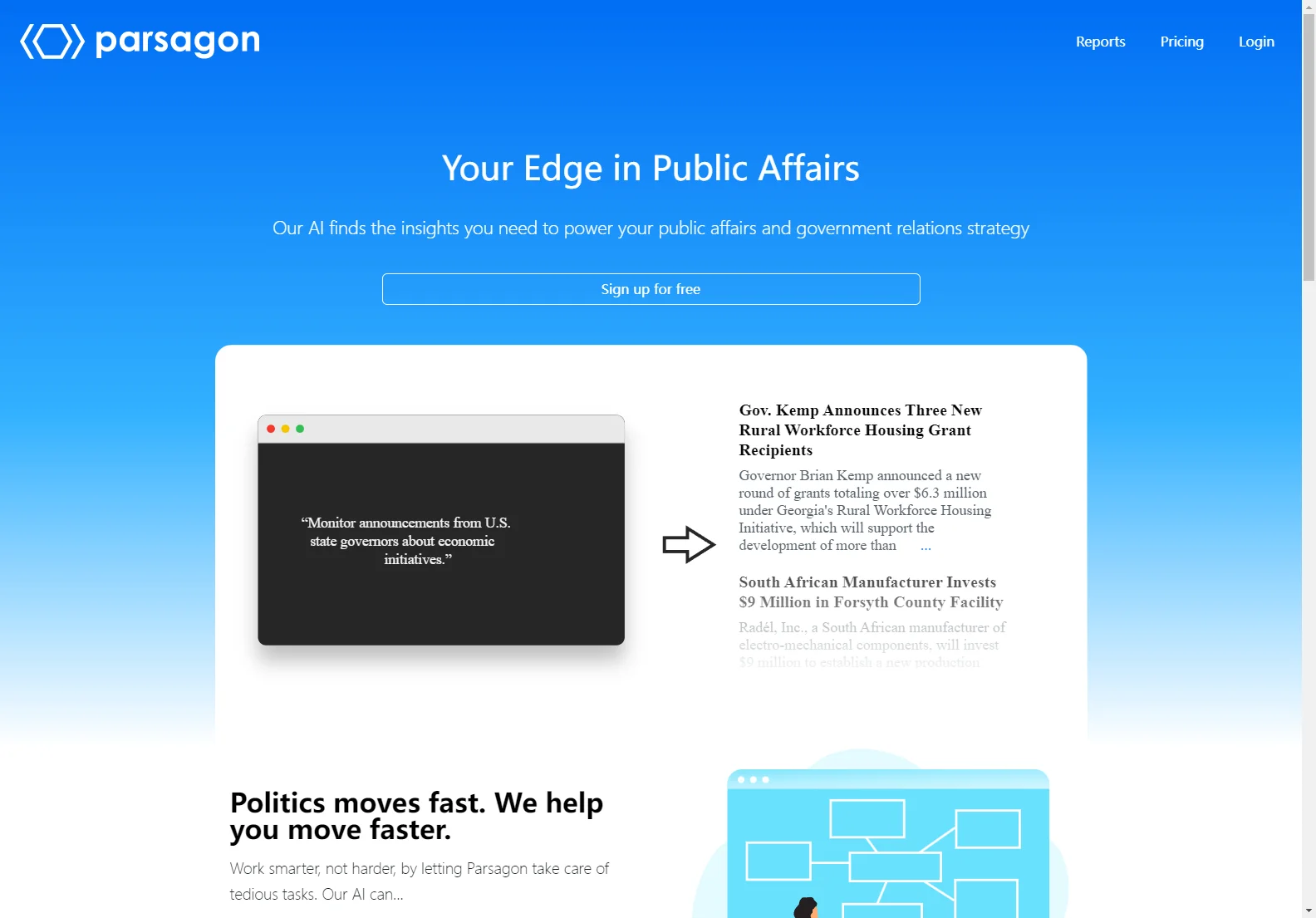 Parsagon: AI-Powered Public Affairs Platform for Strategic Insights