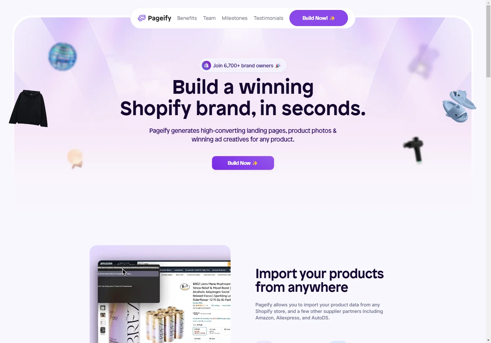 Pageify: AI-Powered E-commerce Platform for Shopify Brand Building