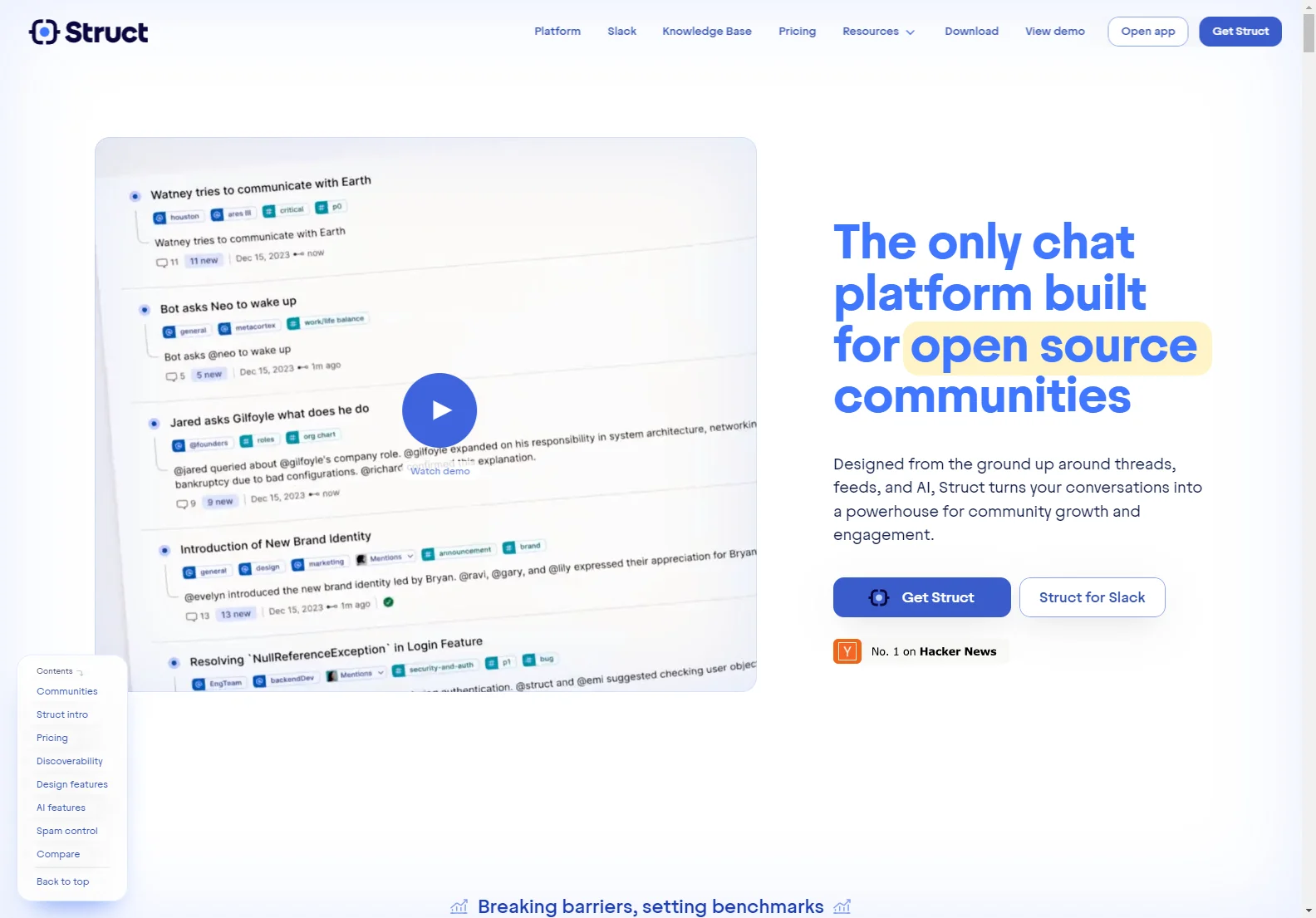 Struct Chat: The AI-Powered Chat Platform for Open Source Communities