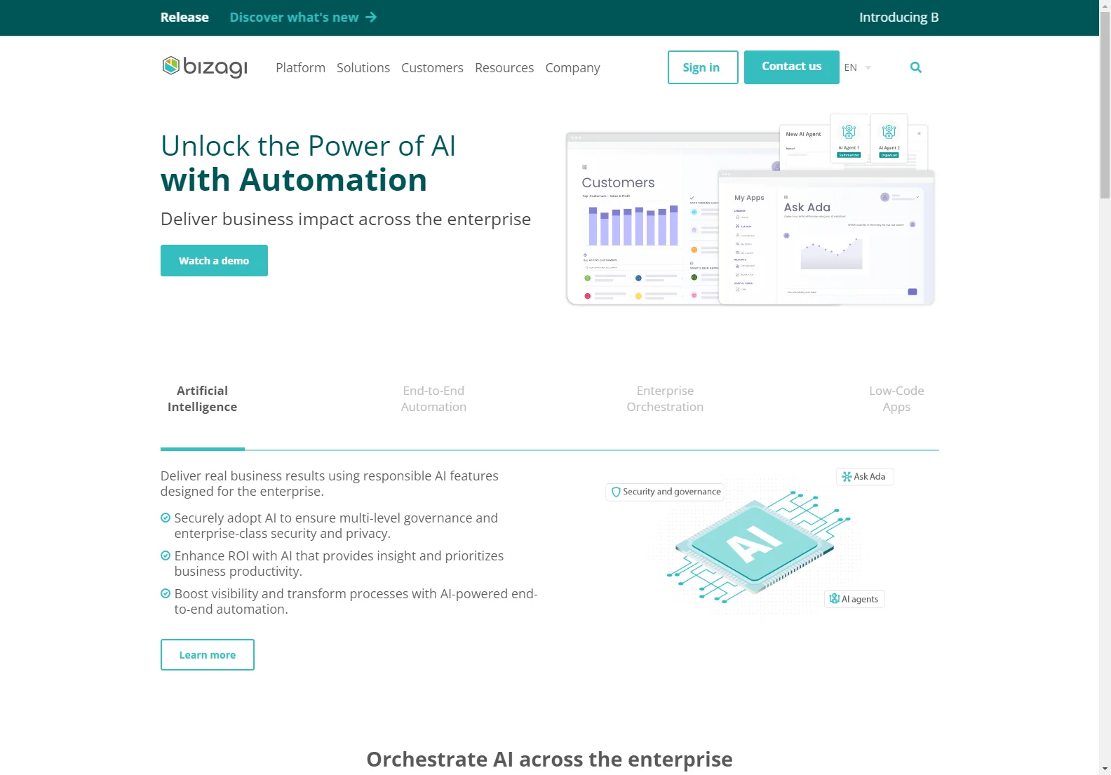 Bizagi: AI-Powered Low-Code Platform for Process Automation