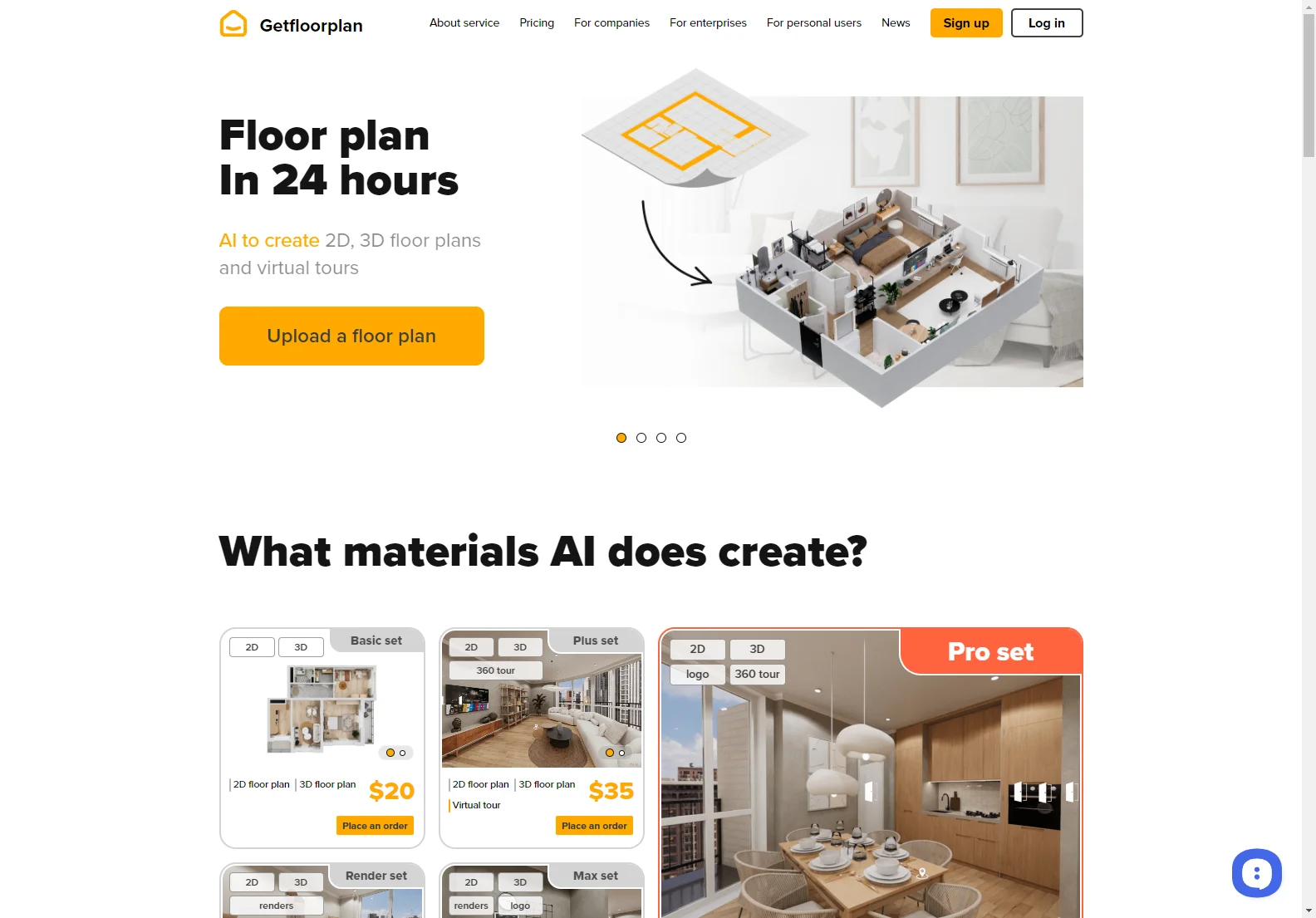 Getfloorplan: AI-Powered 2D & 3D Floor Plans and Virtual Tours