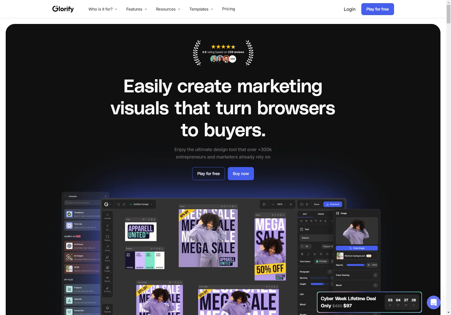 Glorify: AI-Powered Design Tool for E-commerce Success