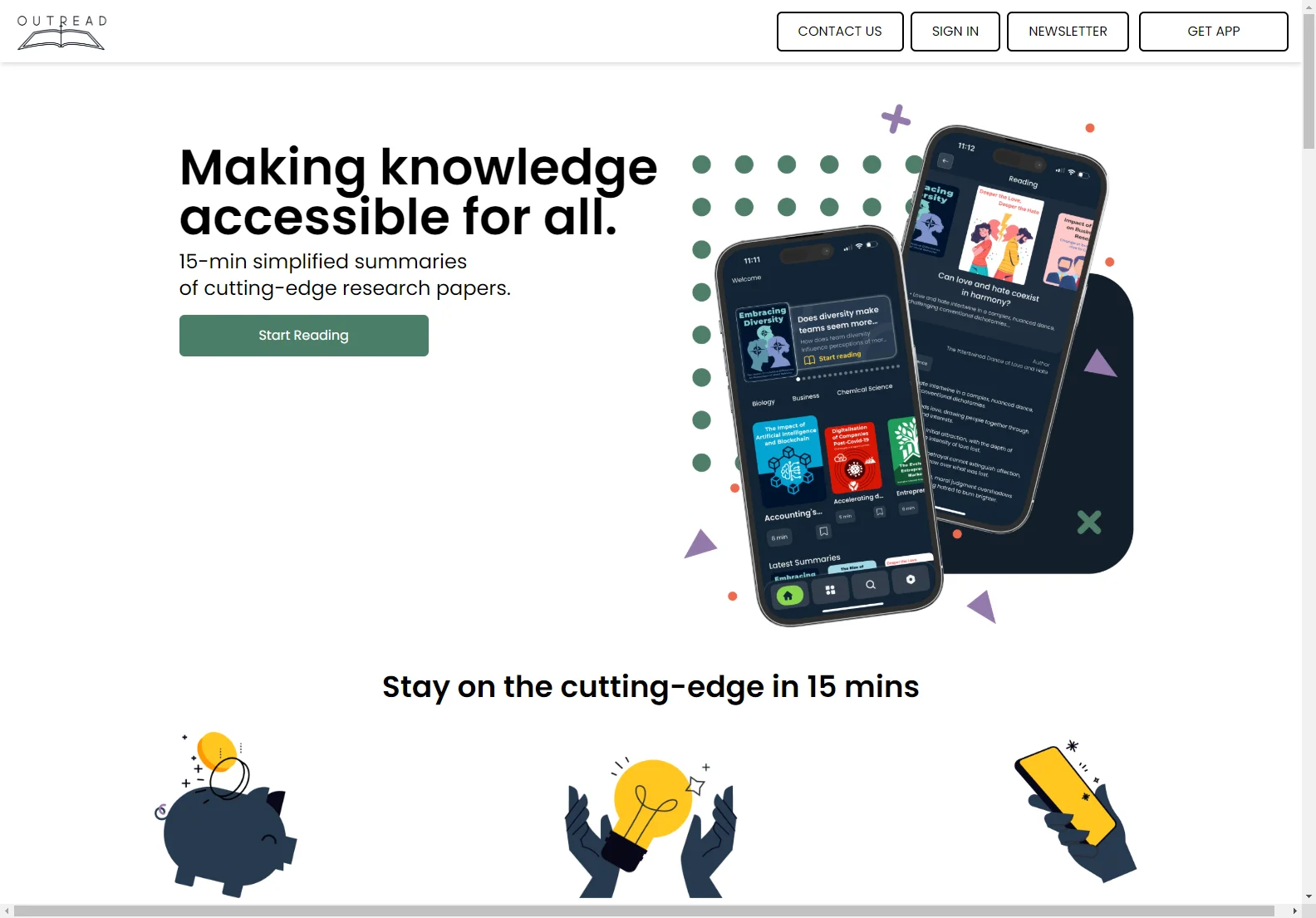 Outread: 15-Minute Research Summaries for Everyone