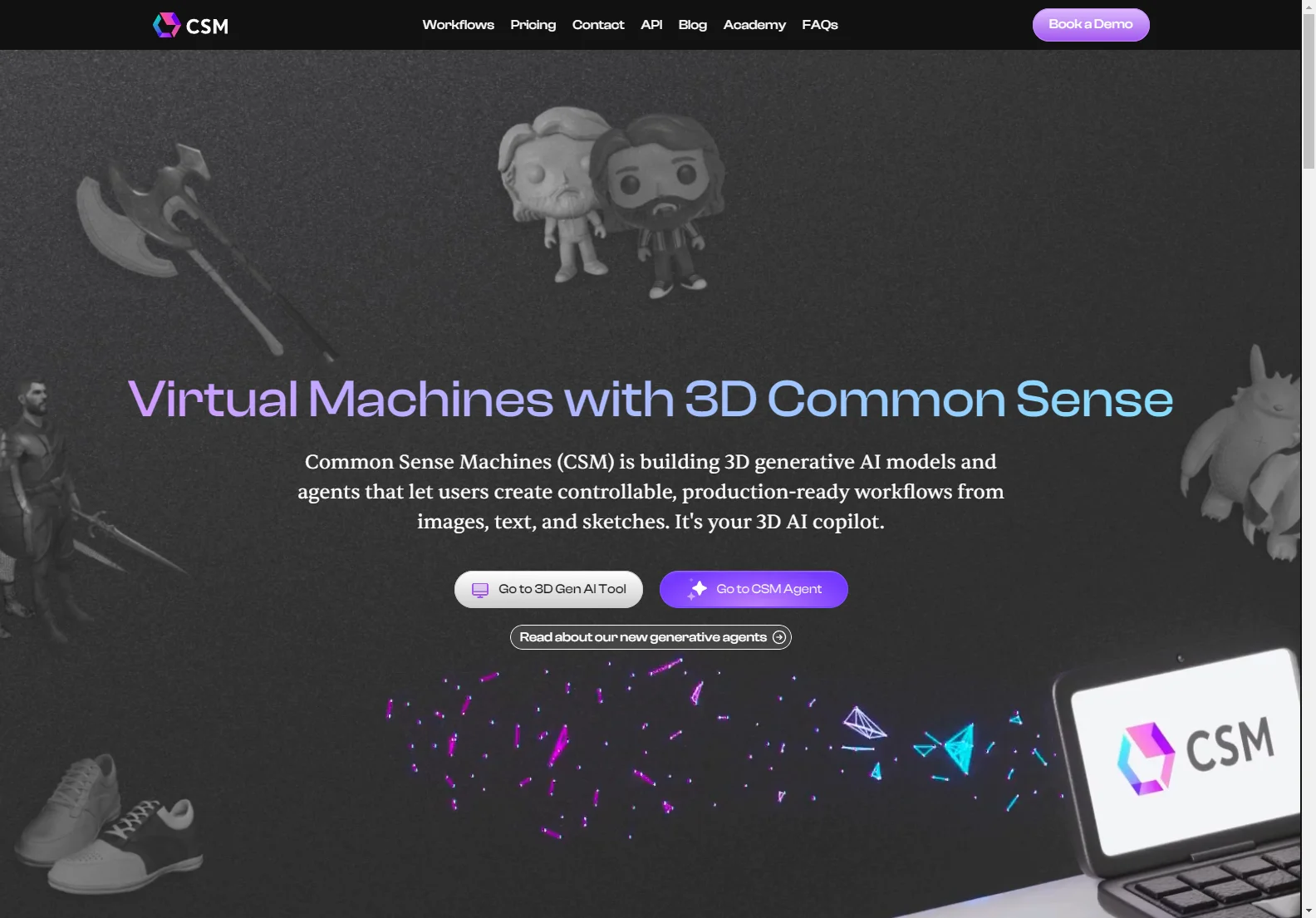 CSM: Your 3D AI Copilot for Production-Ready Workflows