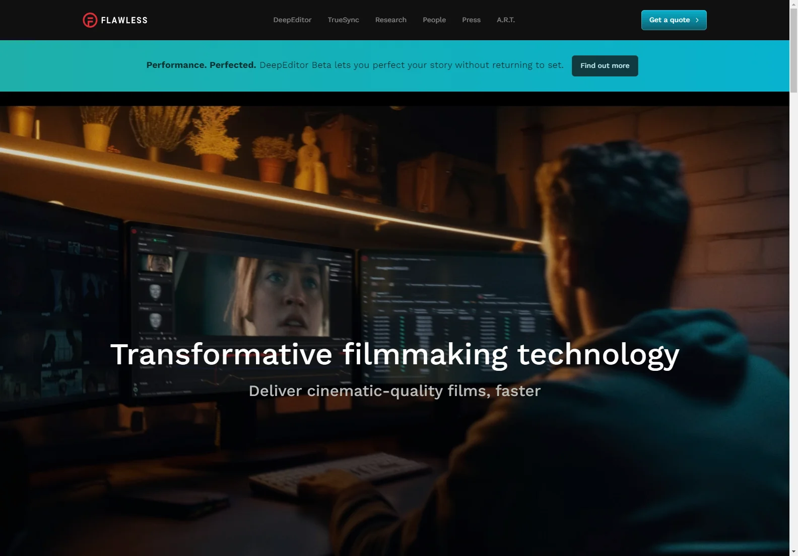 Flawless DeepEditor: AI-Powered Video Editing for Filmmakers and Advertisers