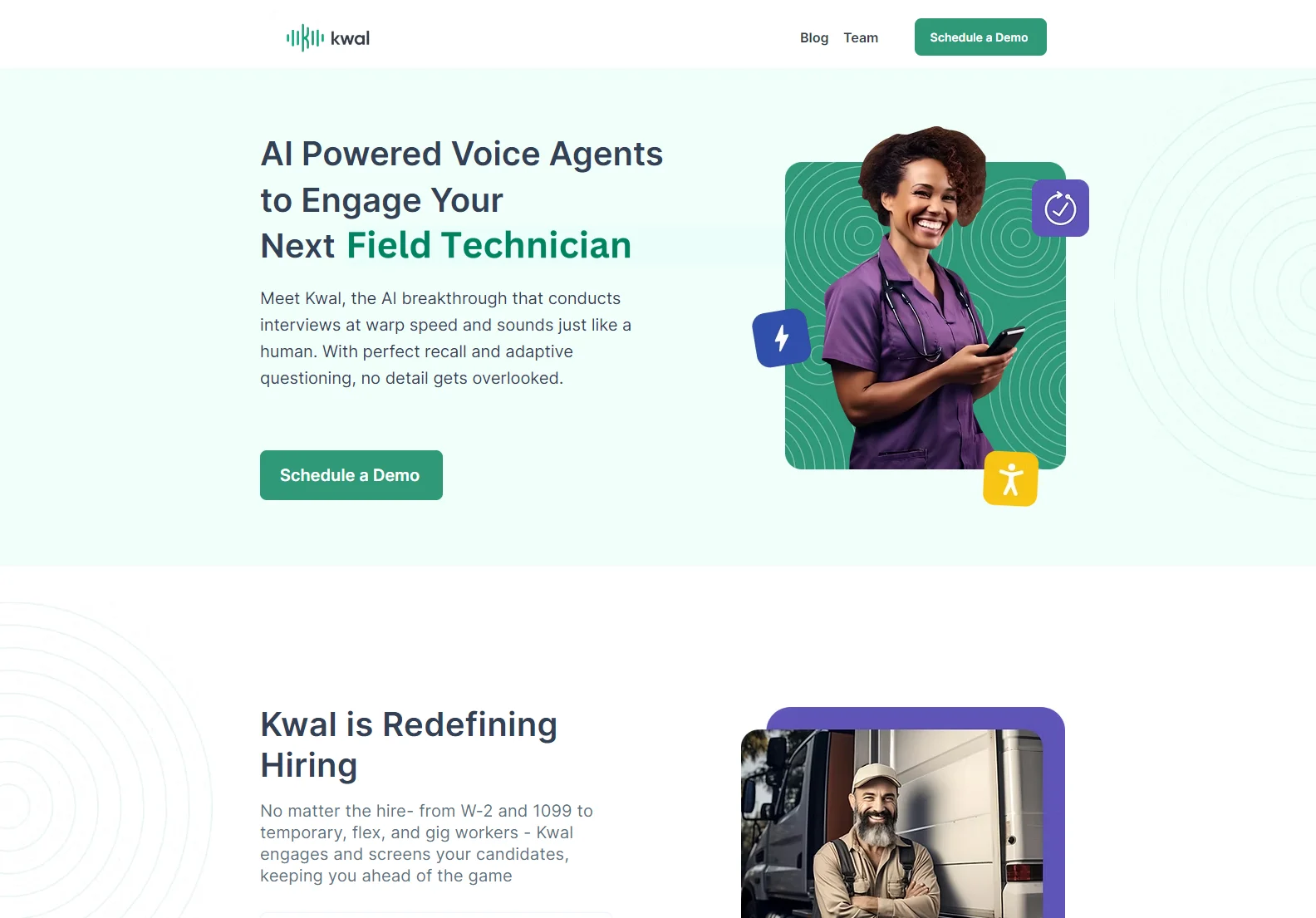 Kwal | AI Voice Agents for Hiring