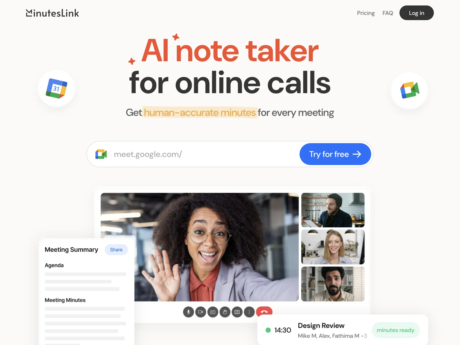 MinutesLink: AI-Powered Meeting Assistant for Enhanced Productivity