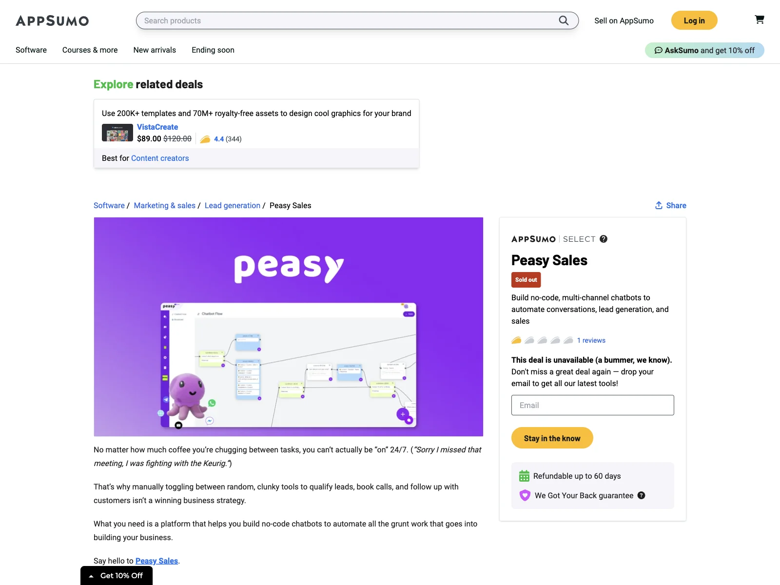 Peasy Sales: Automate Conversations and Sales with AI-Powered Chatbots