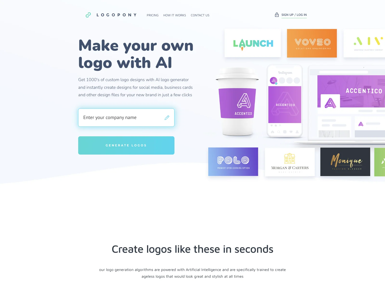 AI Logo Generator - Create Beautiful Logo in Seconds