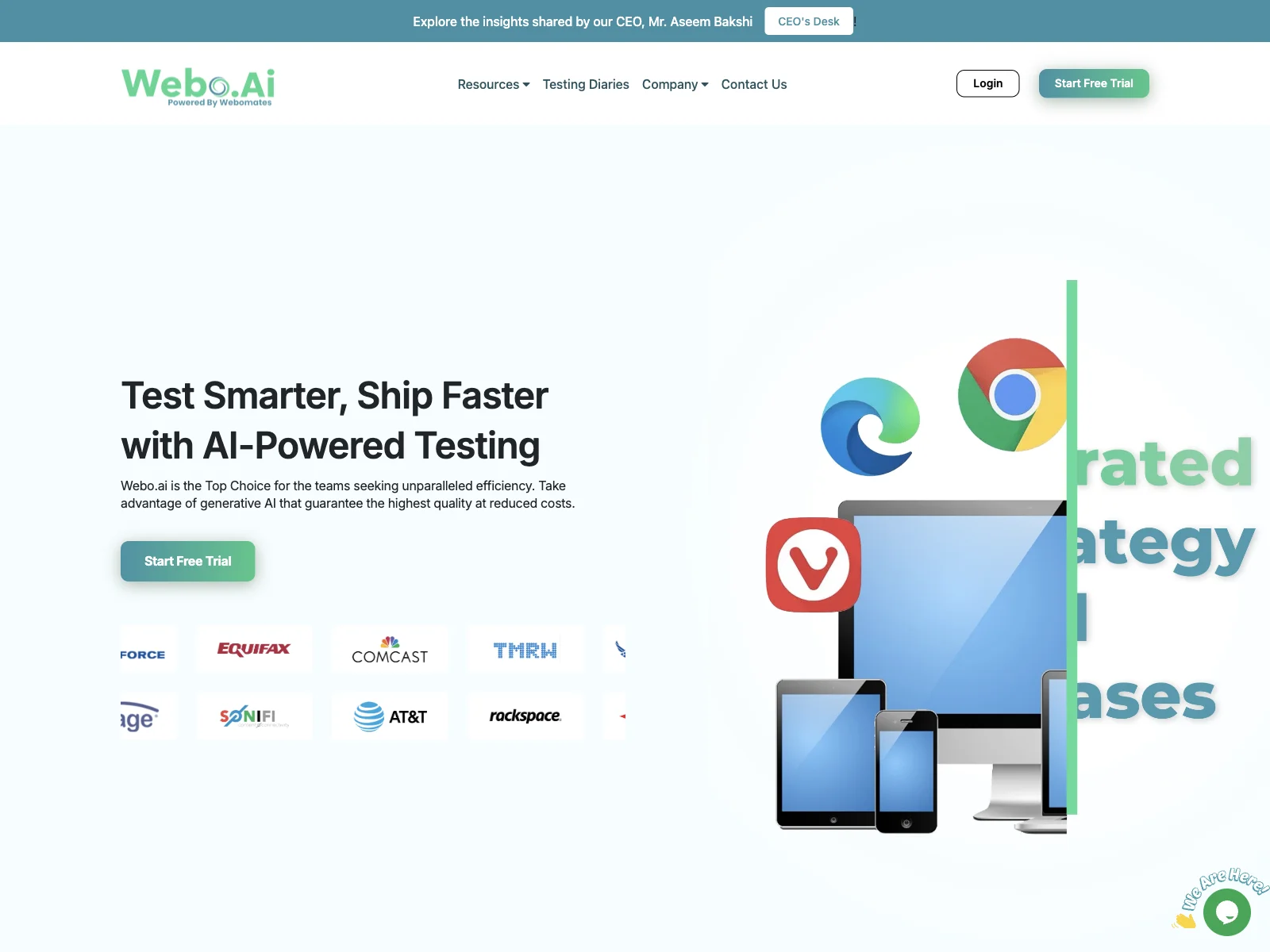 Webo.AI: AI-Powered Test Automation Platform