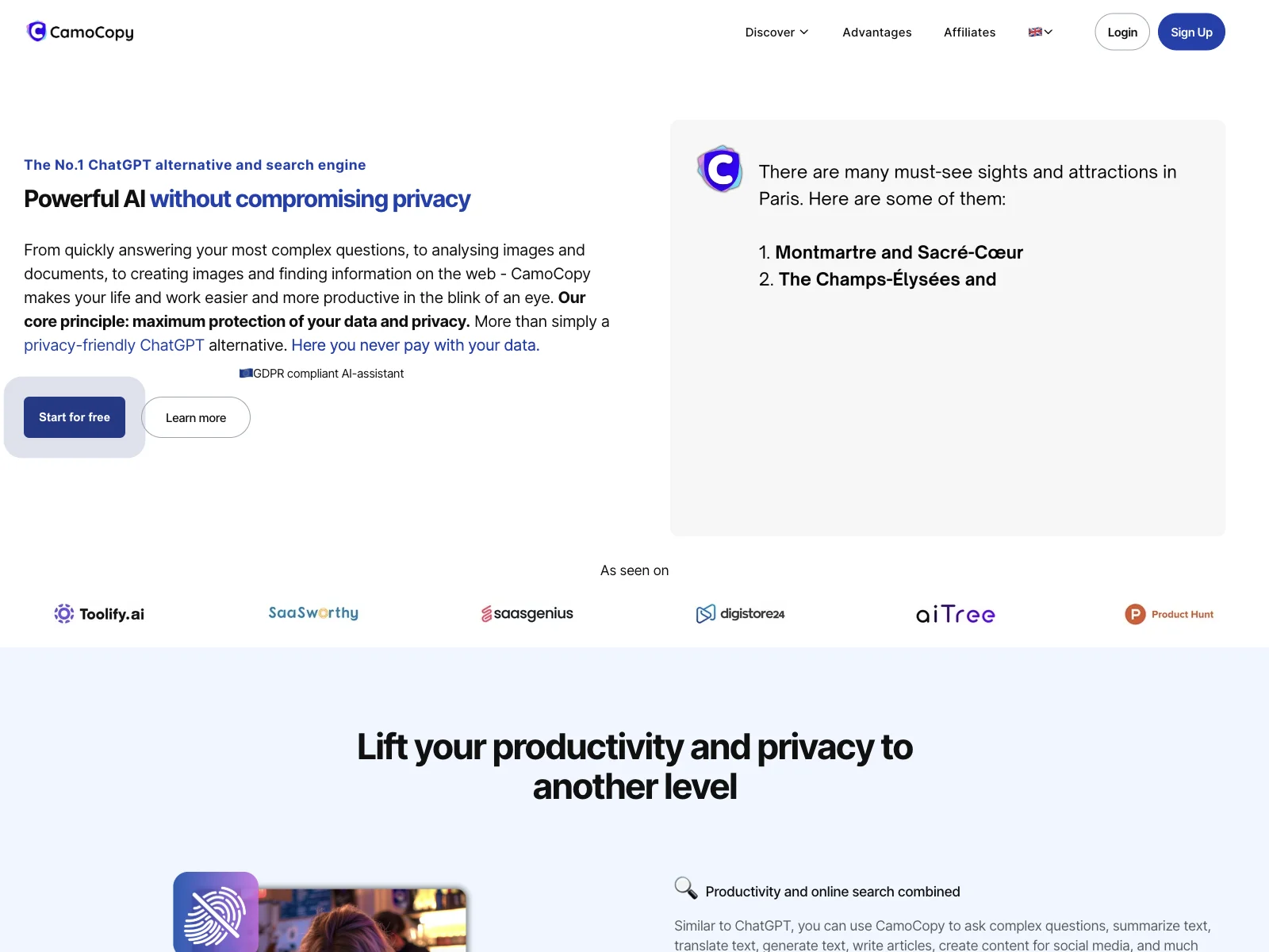 CamoCopy: The Privacy-Friendly ChatGPT Alternative