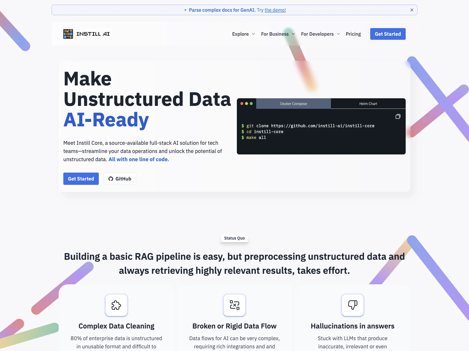 Instill Core: Transform Unstructured Data into AI-Ready Insights