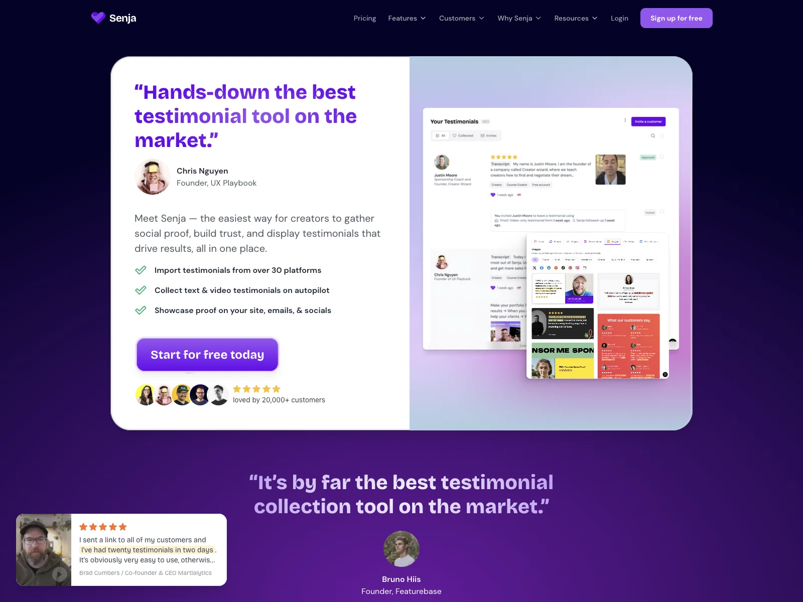 Senja - The Ultimate AI-Powered Testimonial Collection Tool