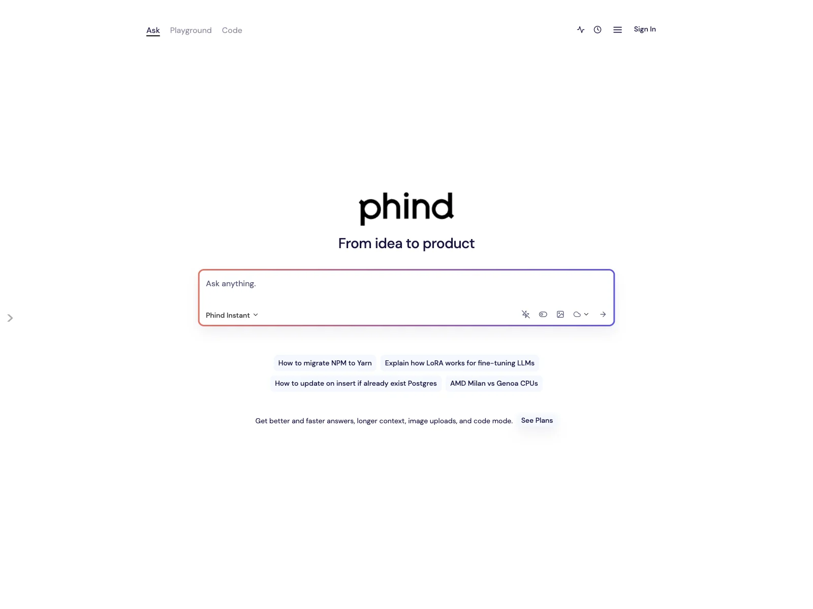 Phind: Instant AI-Powered Answers for Developers