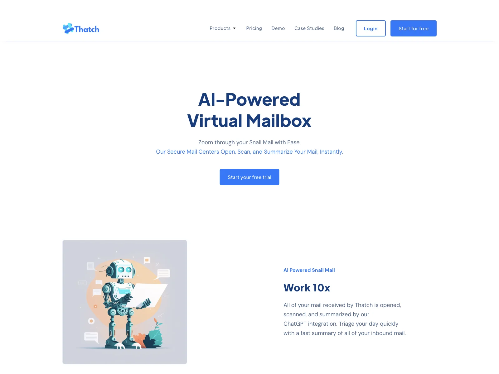 AI-Powered Virtual Mailbox Service - Thatch