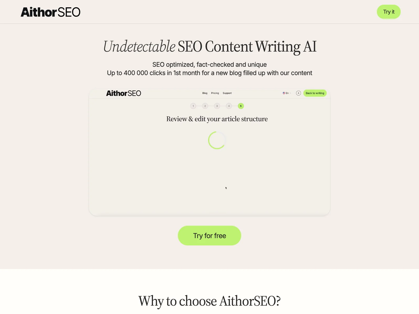 AithorSEO: The AI-Powered Solution for Fast, Affordable, and SEO-Optimized Content