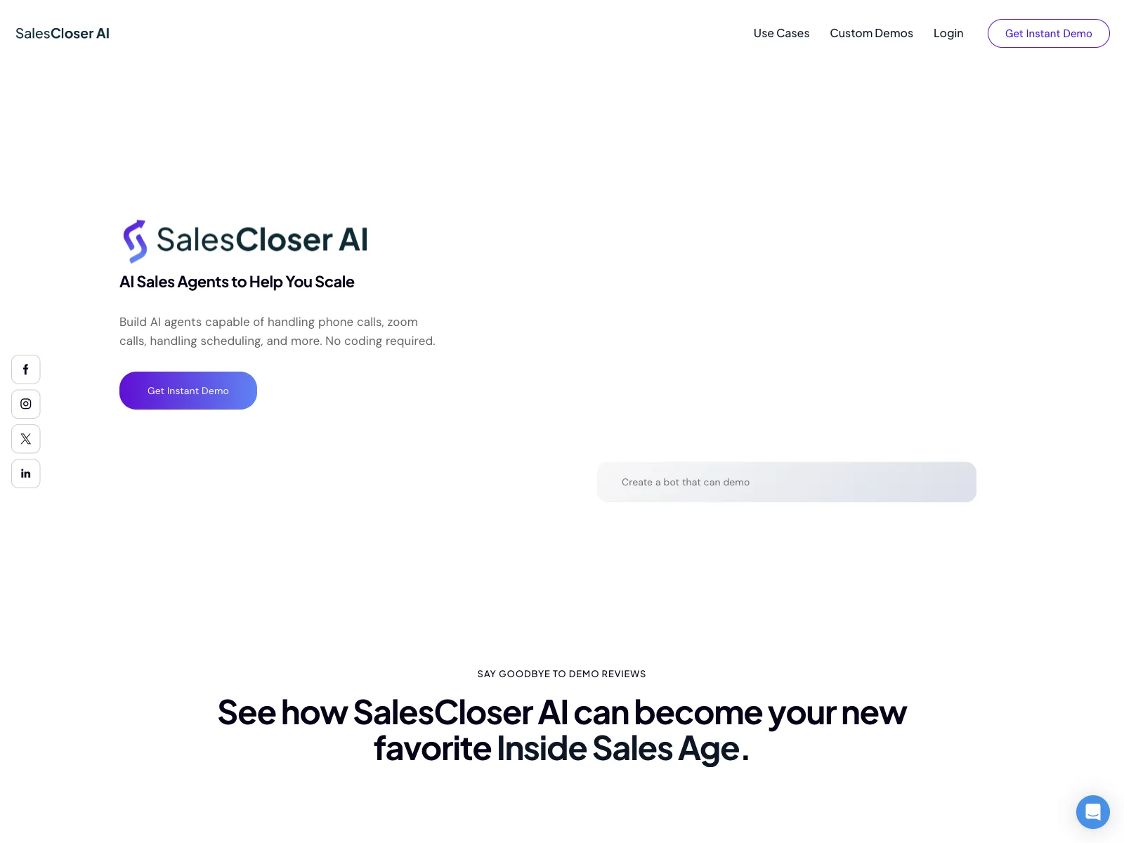 AI Sales Agent - AI Powered Sales Tool | Sales Closer AI