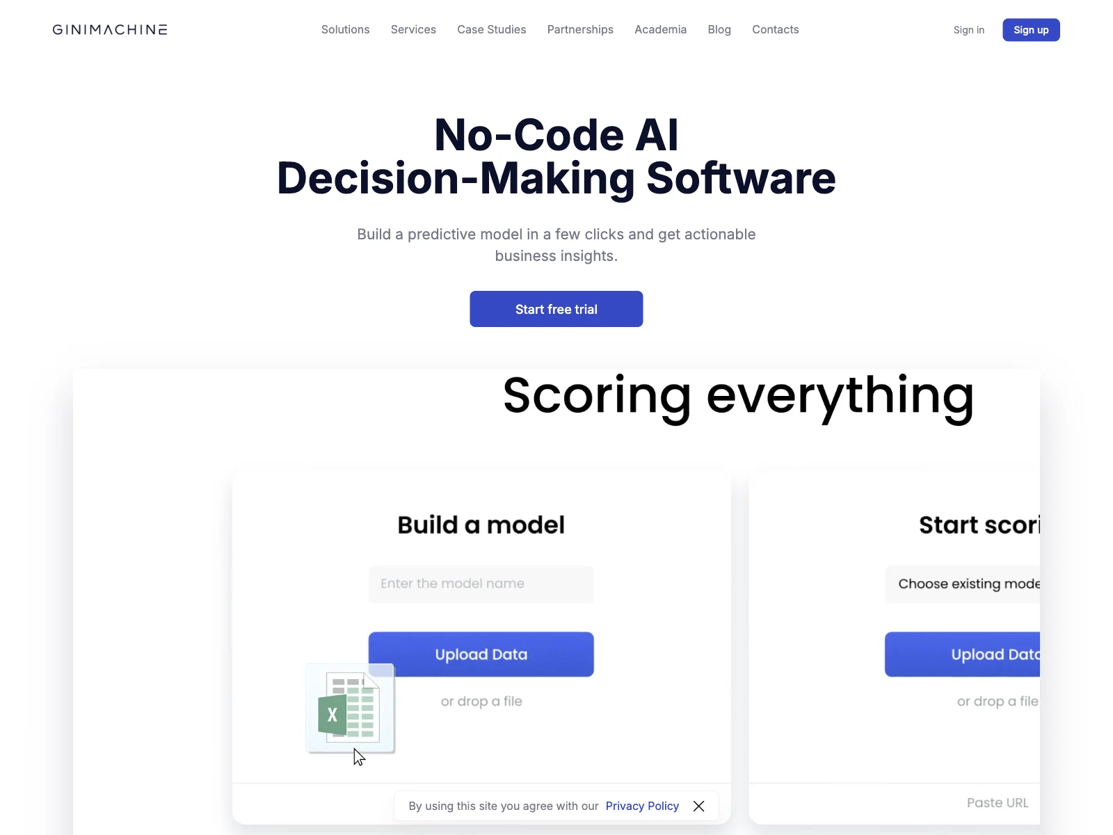 GiniMachine: AI Automated Decision Making Platform