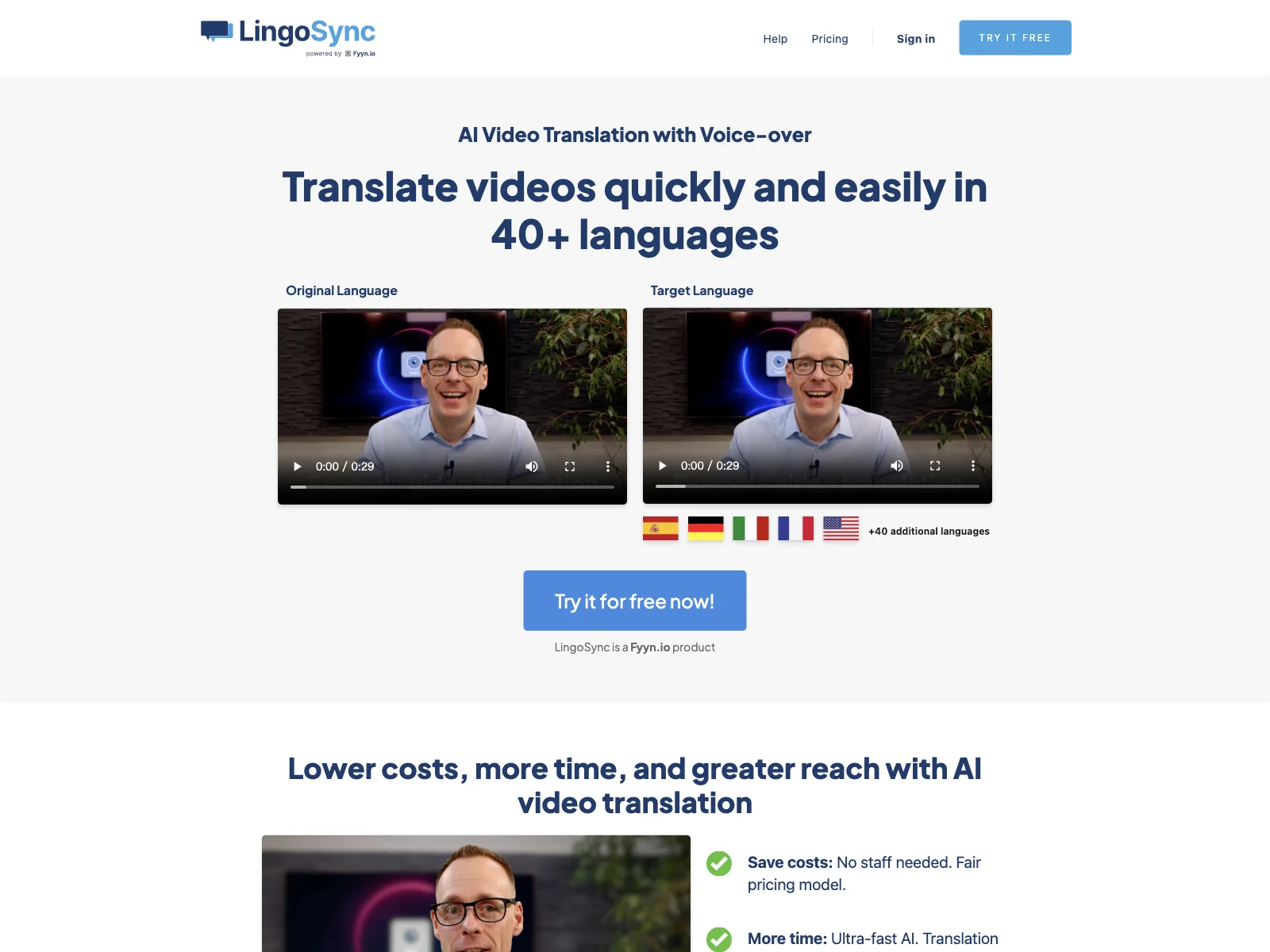 LingoSync: AI Video Translation in 40+ Languages for Global Reach