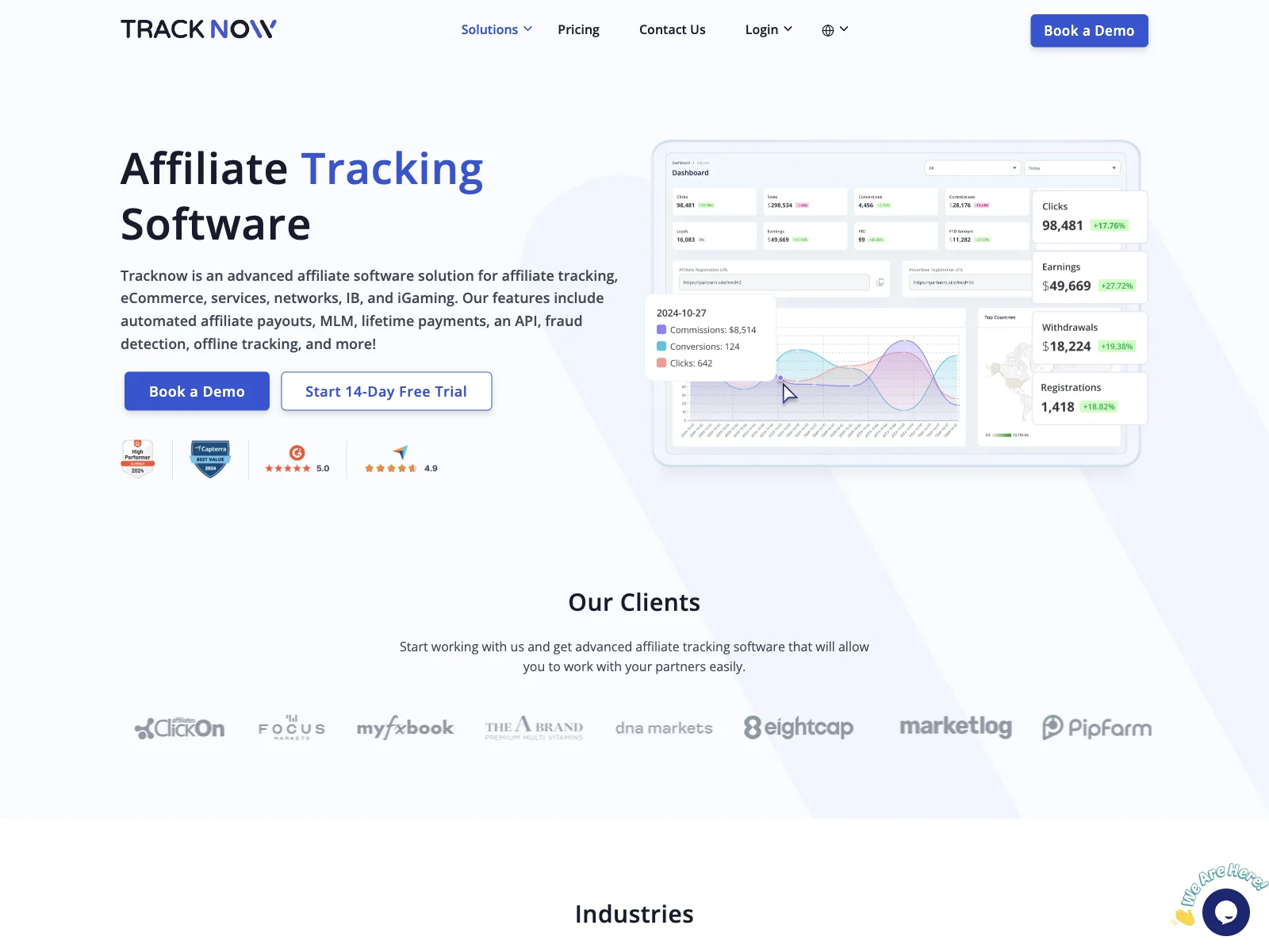 Tracknow Affiliate Software - Best Affiliate Marketing Solution