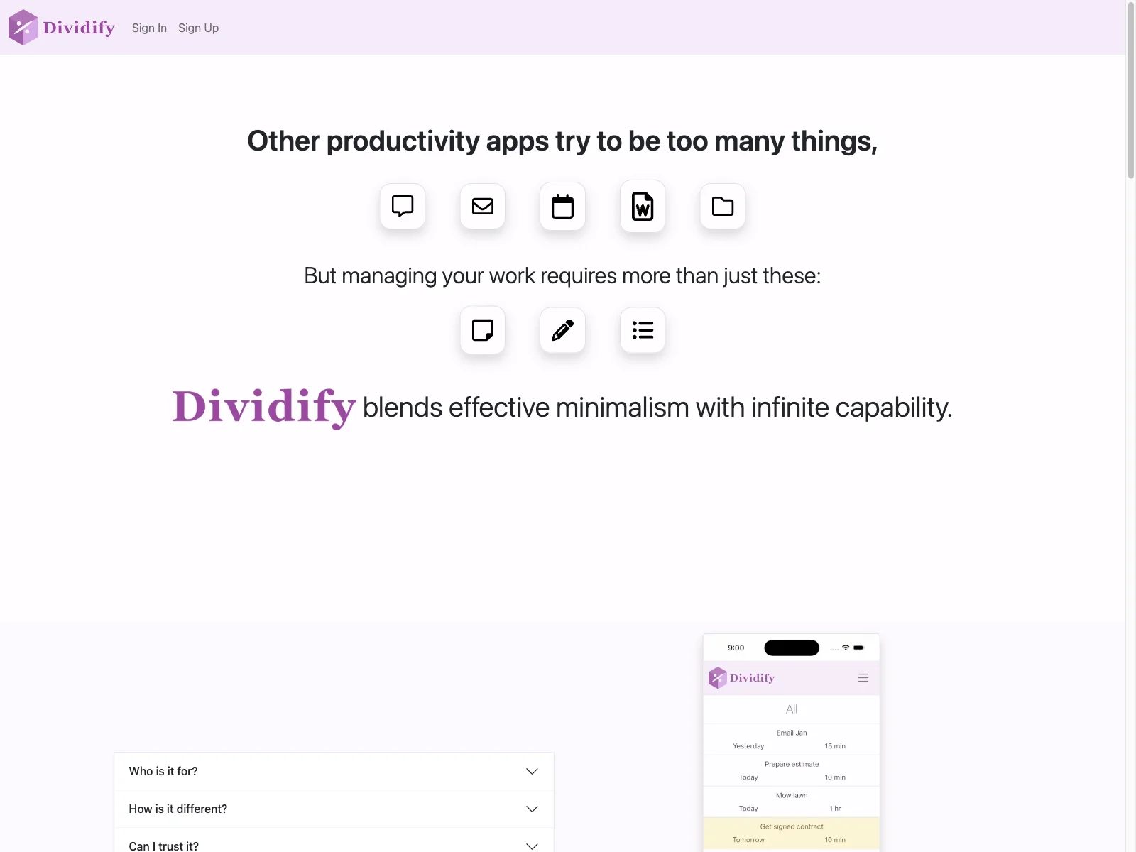 Dividify: AI-Powered Task Management for Enhanced Productivity