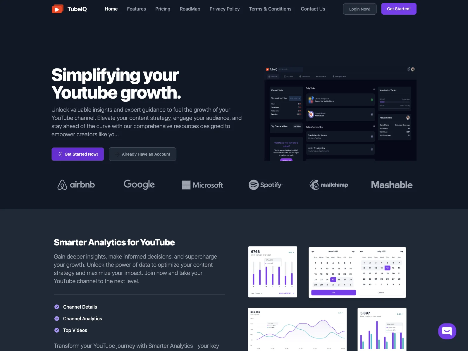 TubeIQ: Maximize Your YouTube Potential with Advanced Analytics