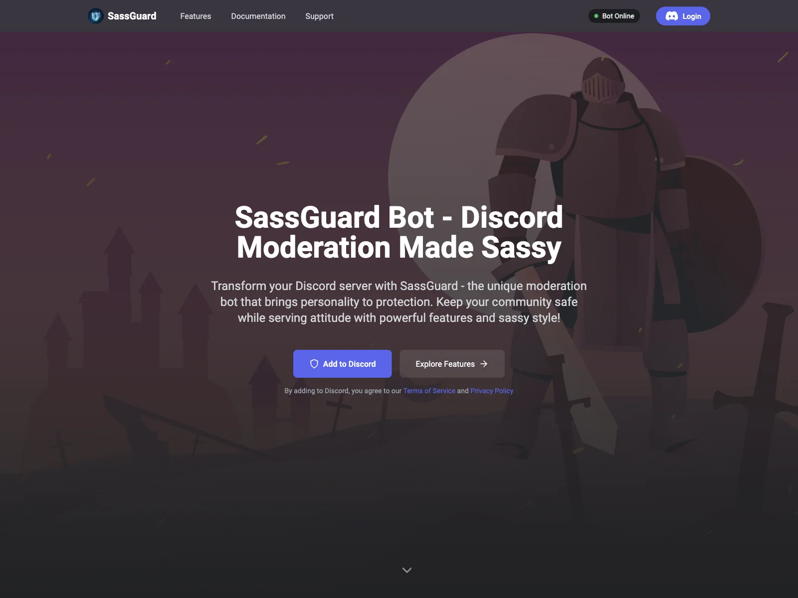 SassGuard - Revolutionize Your Discord Moderation with AI and Sass