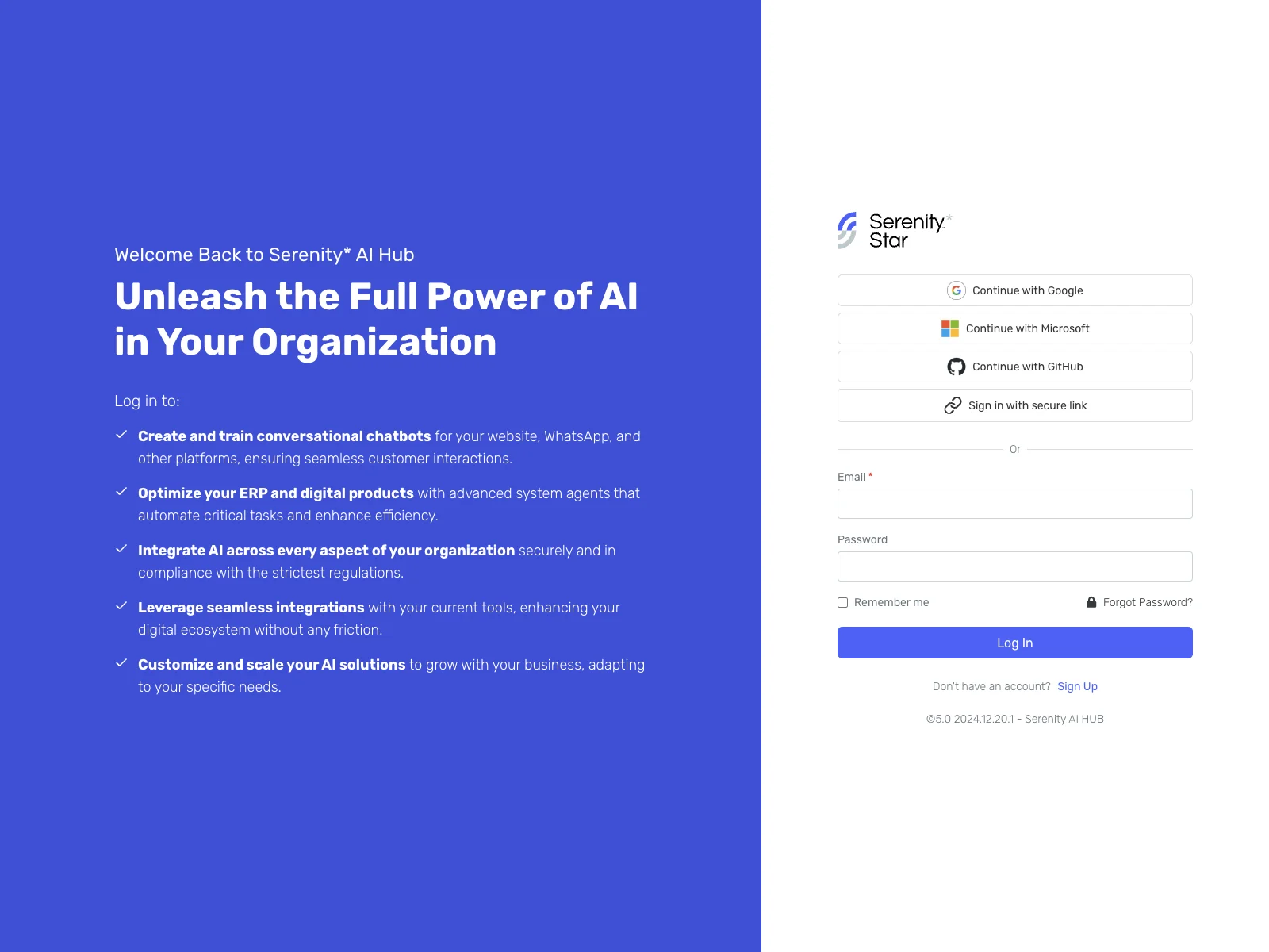 Serenity AI Hub - Unleash the Power of AI in Your Organization