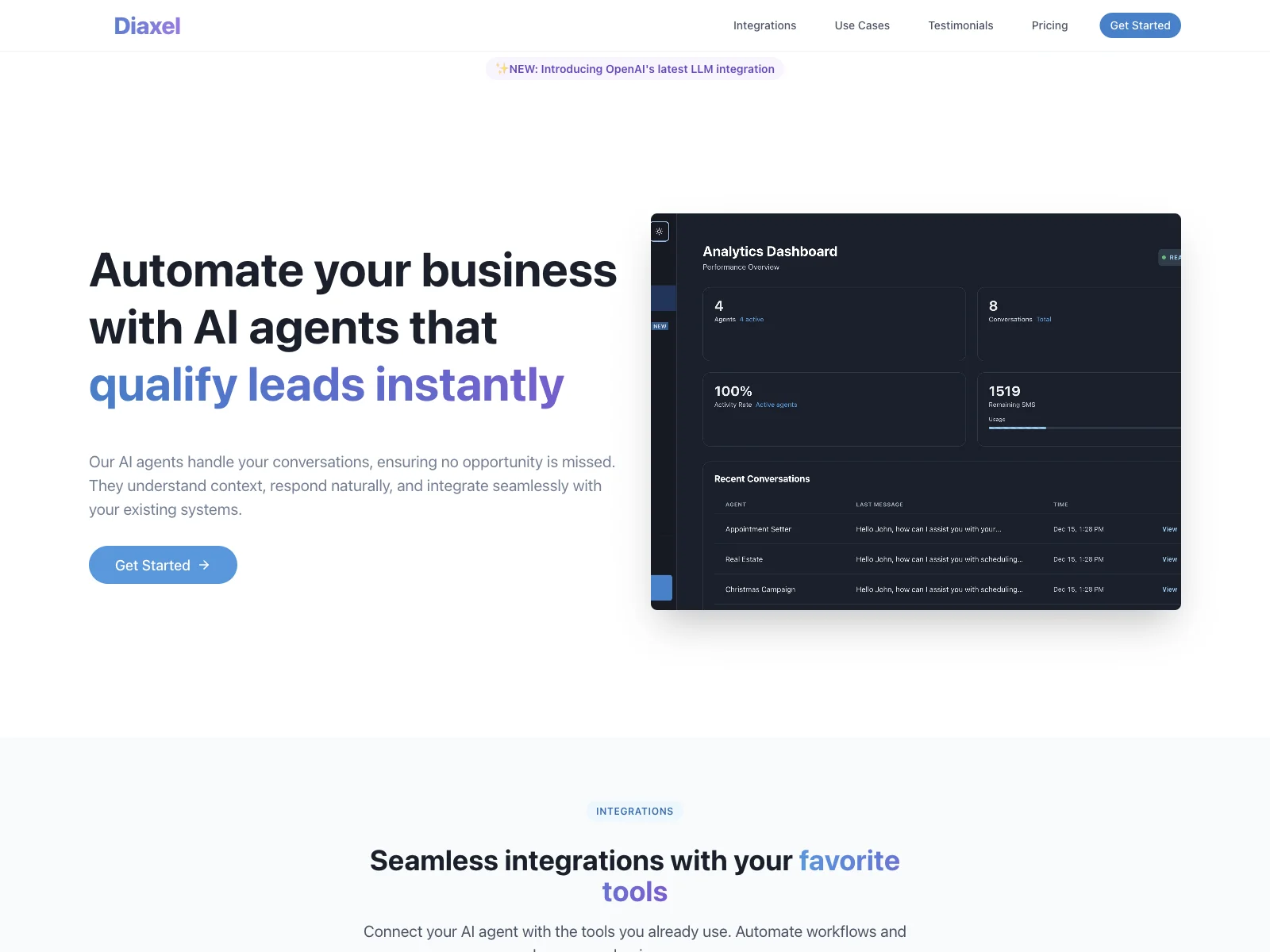 Diaxel: AI Agents for Business Automation - Streamline Your Operations