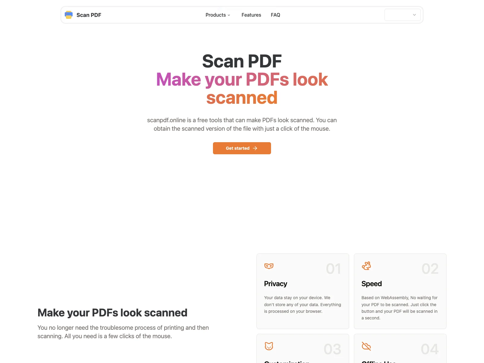 Scan PDF - Transform Digital PDFs into Scanned Documents Instantly